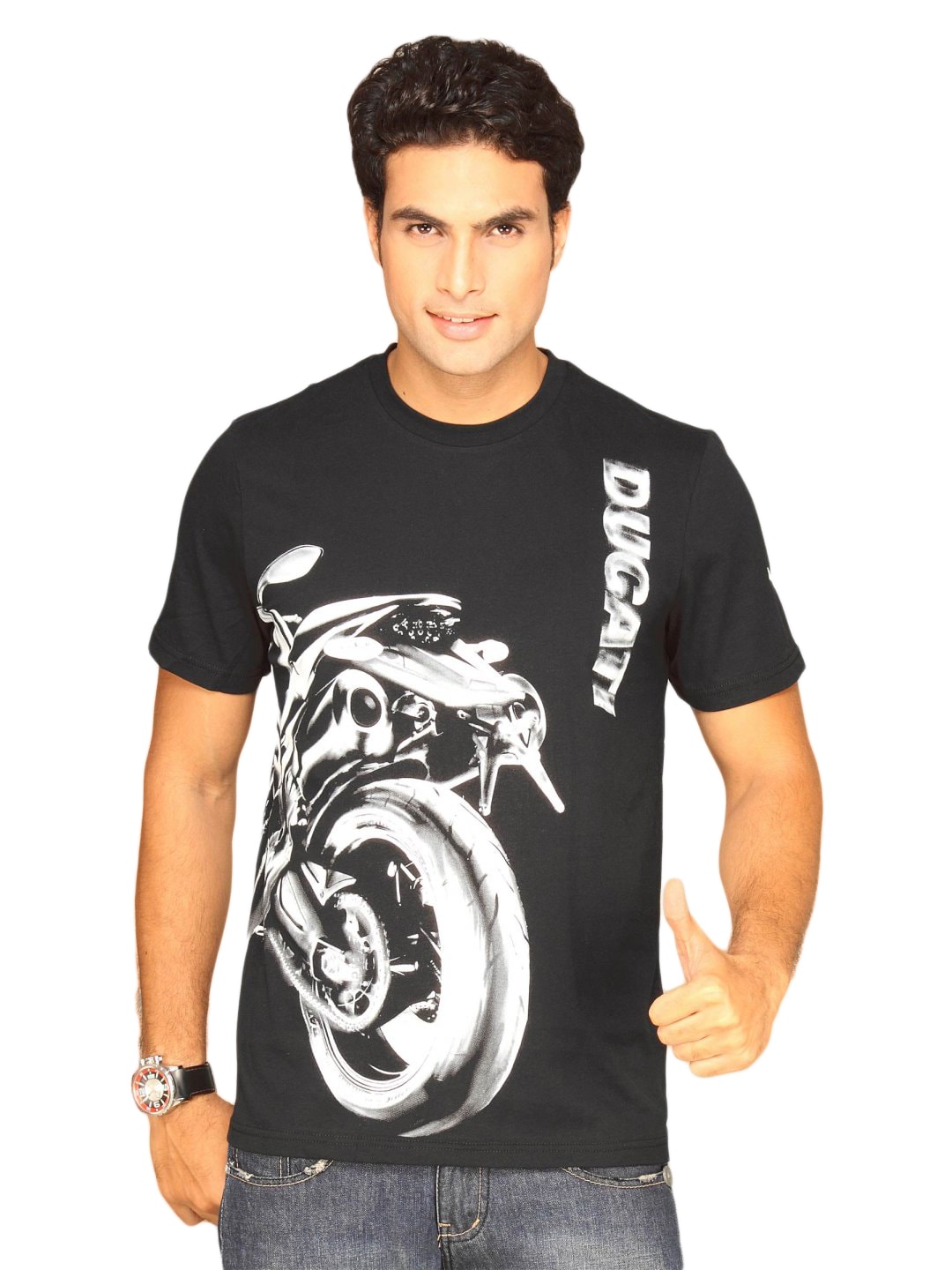 Puma Men's Ducati Graphic Black T-shirt
