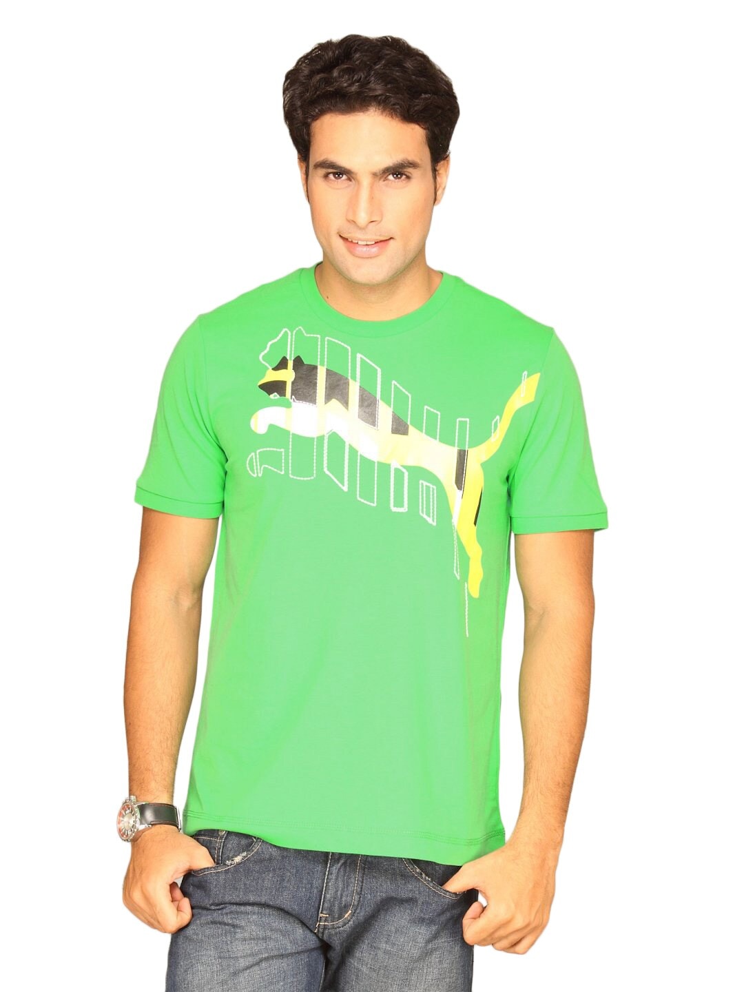Puma Men's Graphics Story Green T-shirt