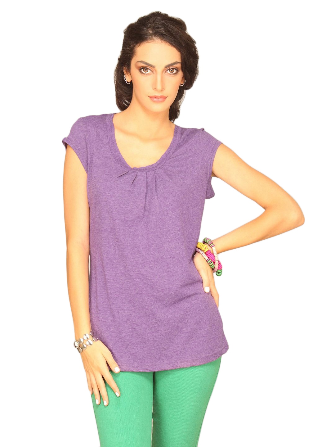 Puma Women's Heather Purple T-shirt