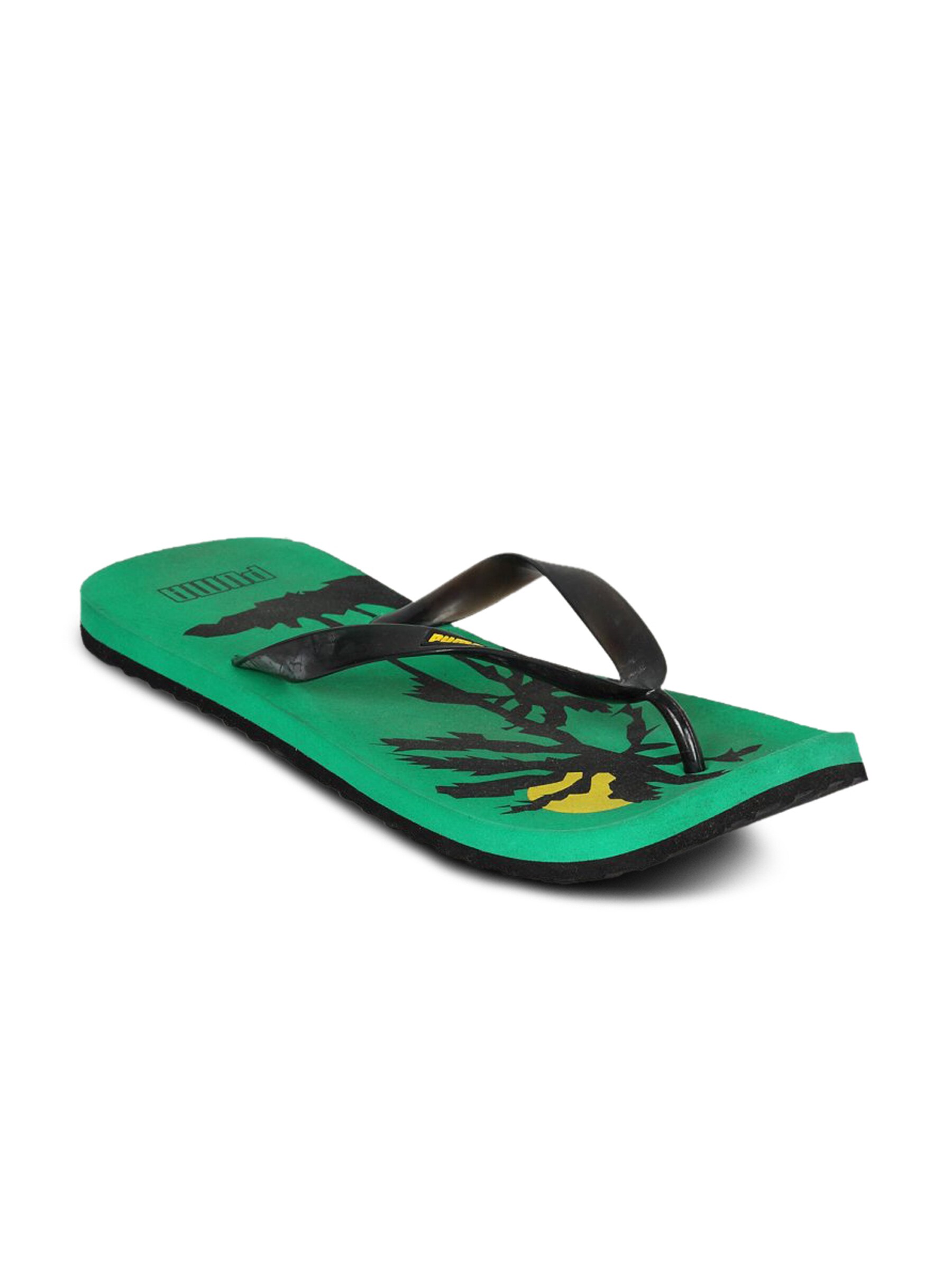 Puma Men's Beach Green Black Flip Flop