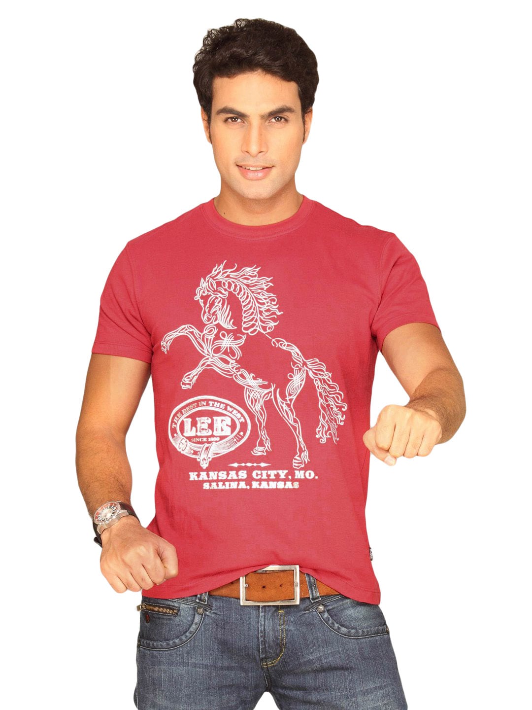 Lee Men's Stallion Red Jasper T-shirt
