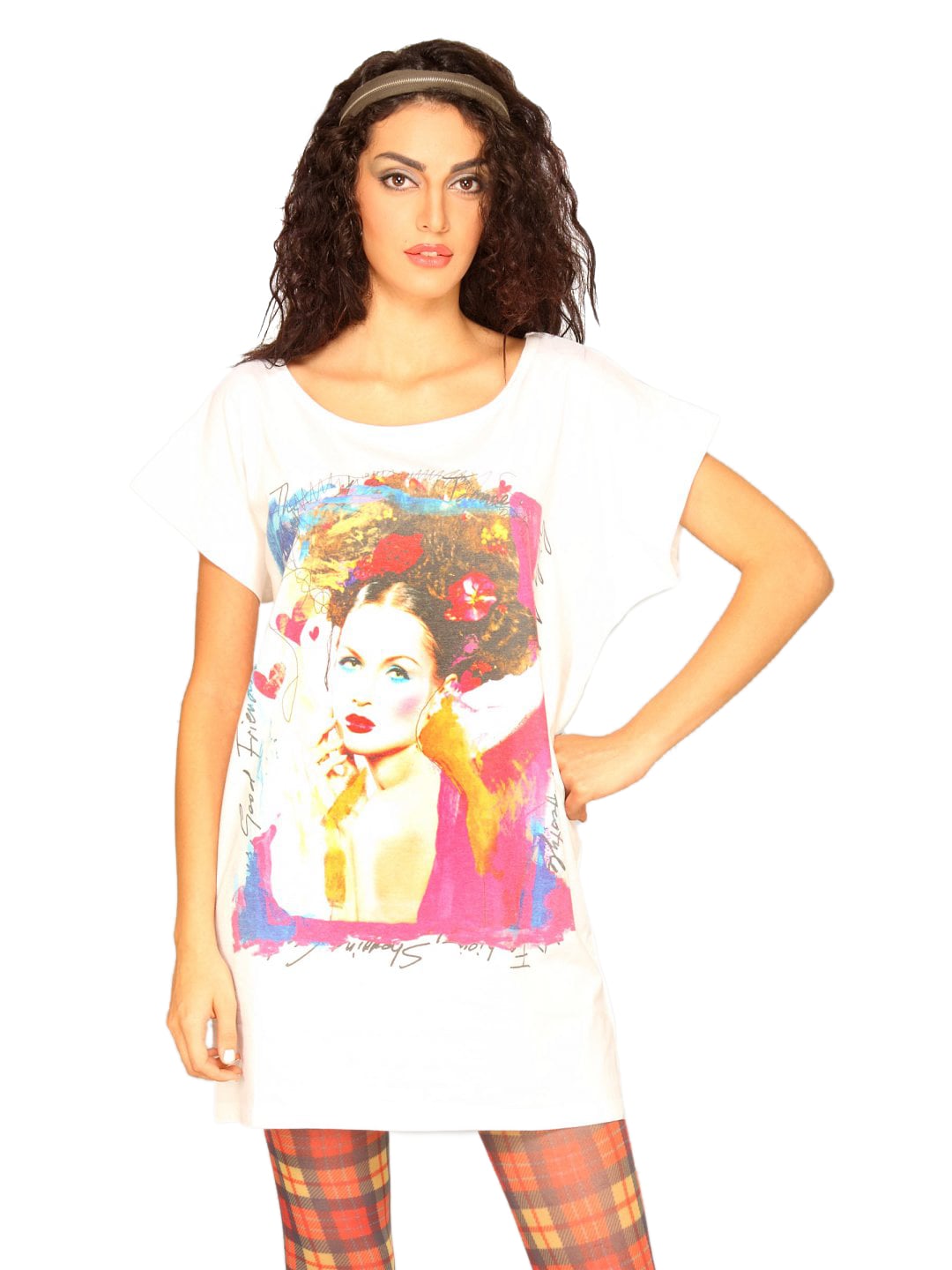 UCB Women's Photo Prints White T-shirt