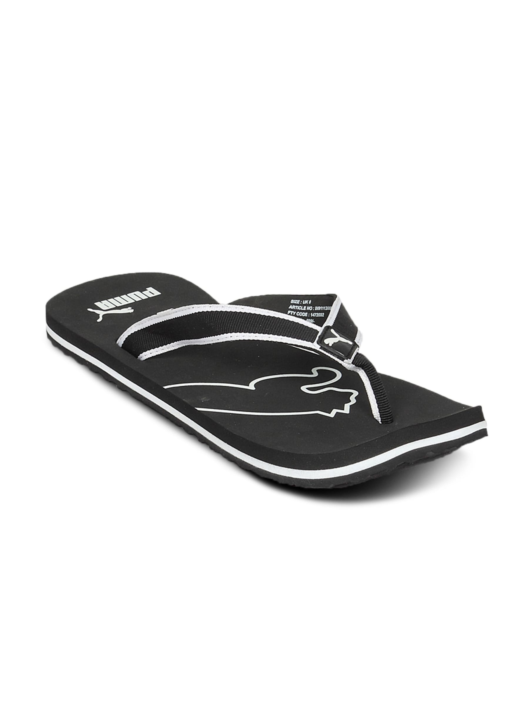 Puma Unisex Surf Black White Flip Flop