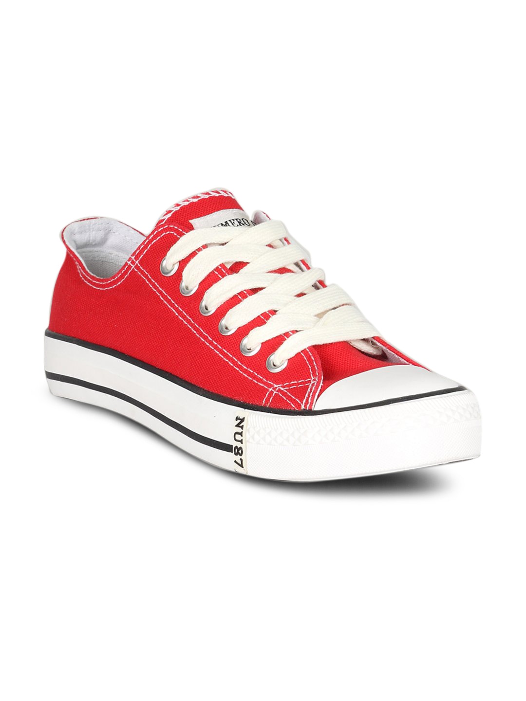 Numero Uno Men's Canvas Red Shoe