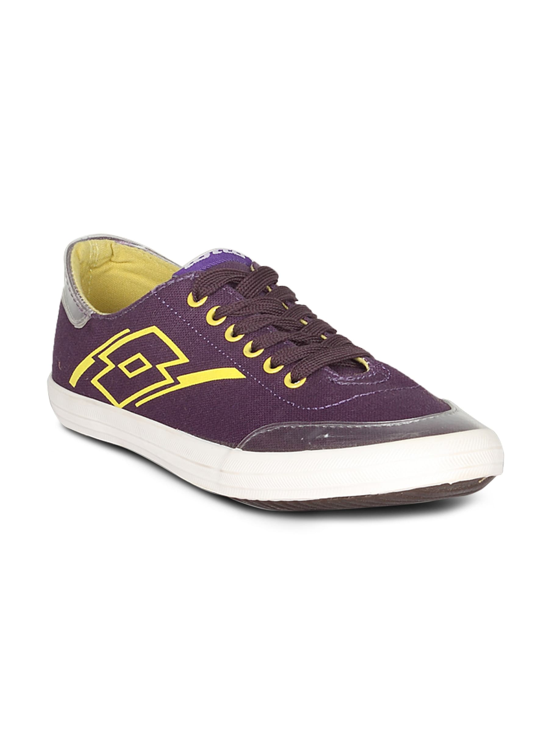 Lotto Unisex Canvas Purple Yellow Shoe