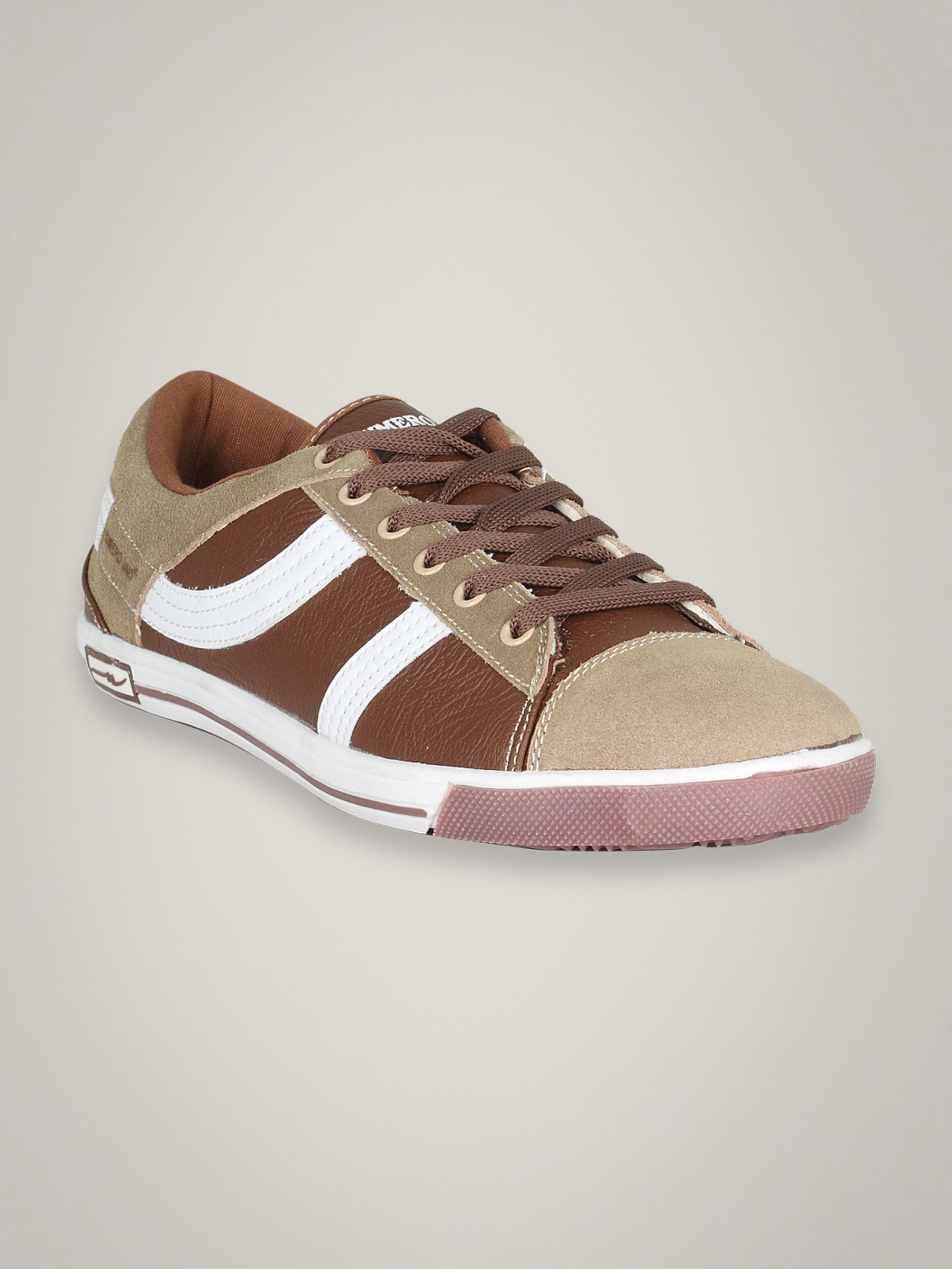 Numero Uno Men's Beige Brown Casual Shoe