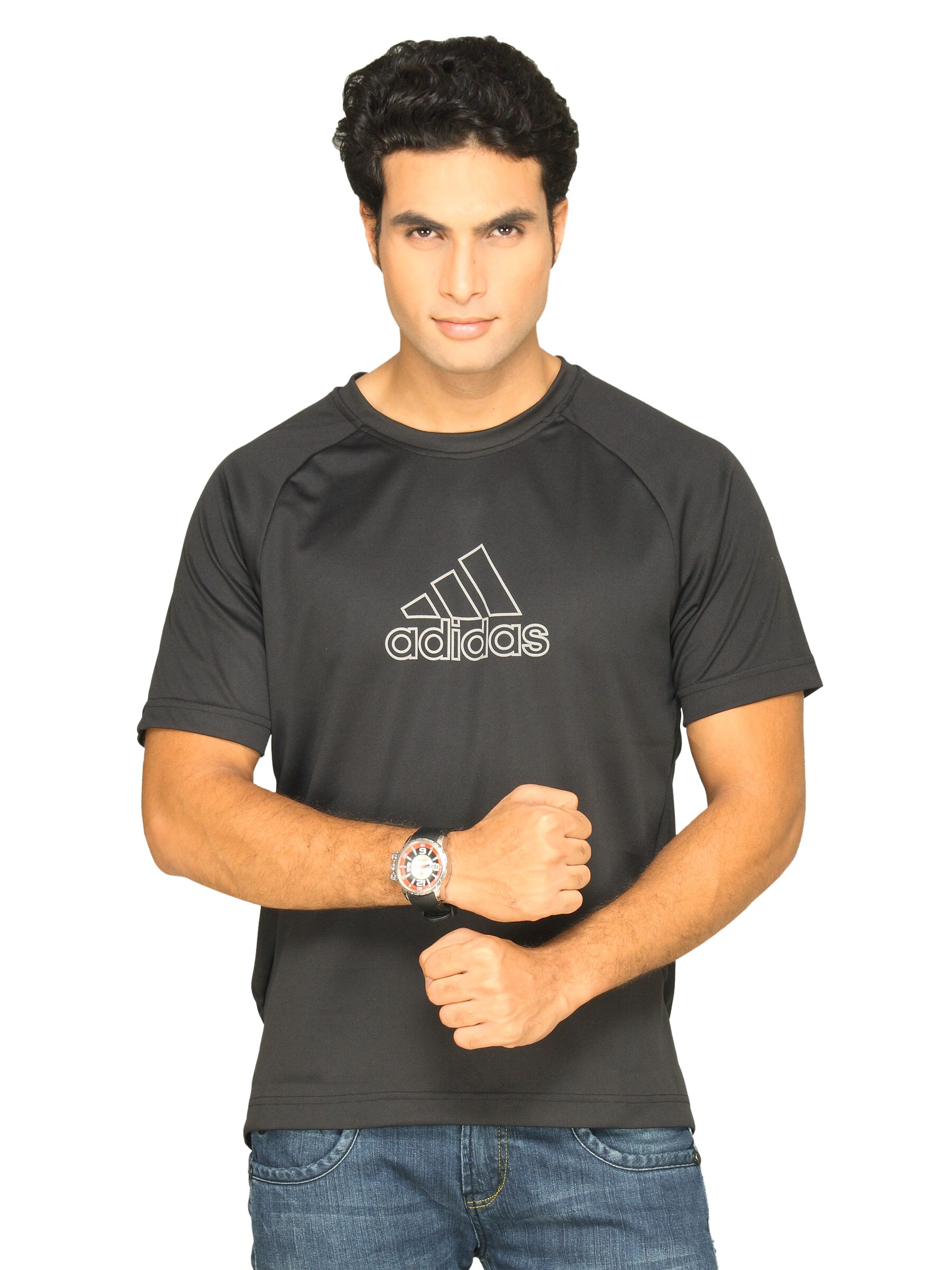 ADIDAS Men's Logo Black T-shirt
