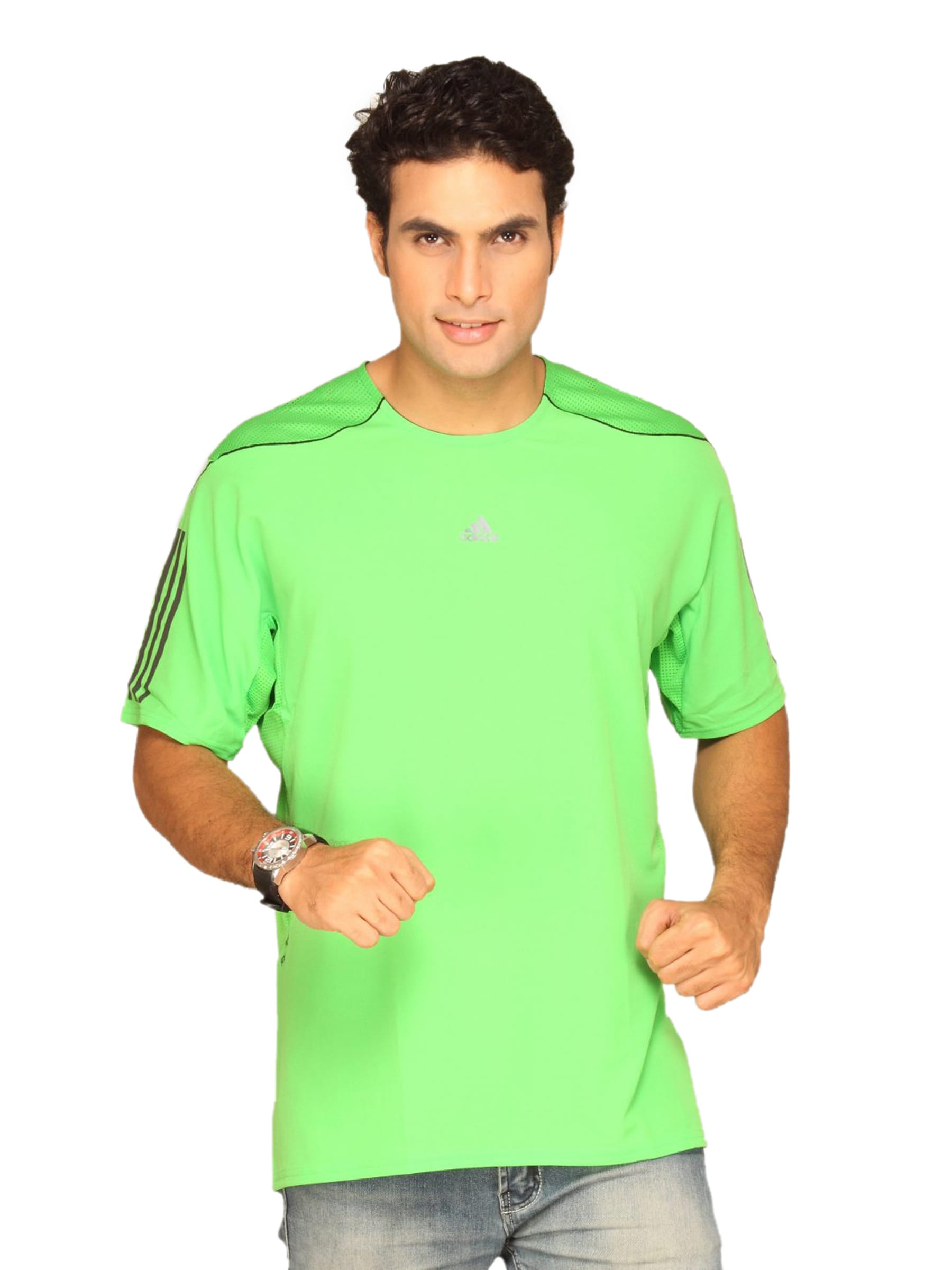 ADIDAS Men's Light Green T-shirt