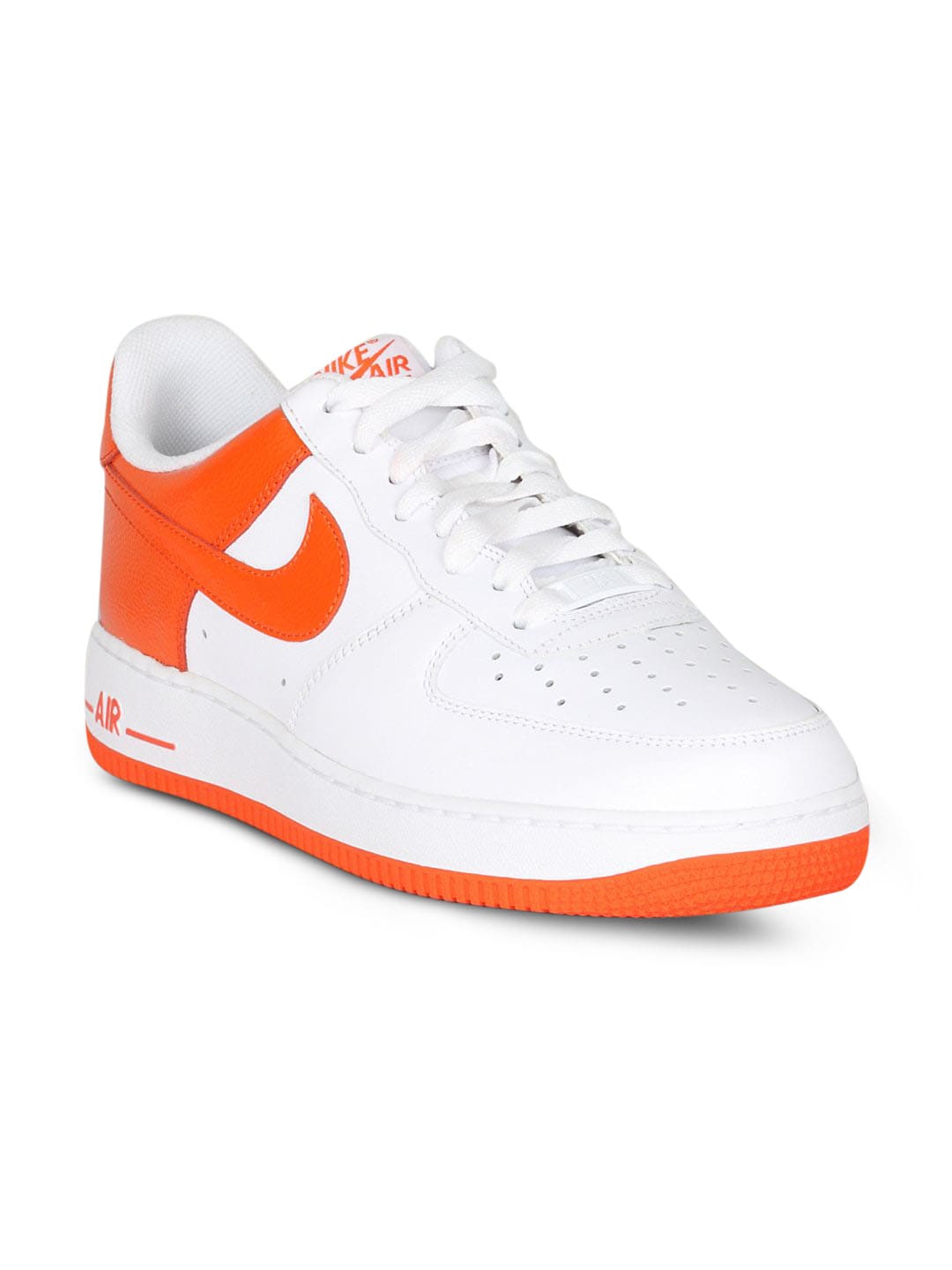 Nike Men's Air Force White Orange Shoe