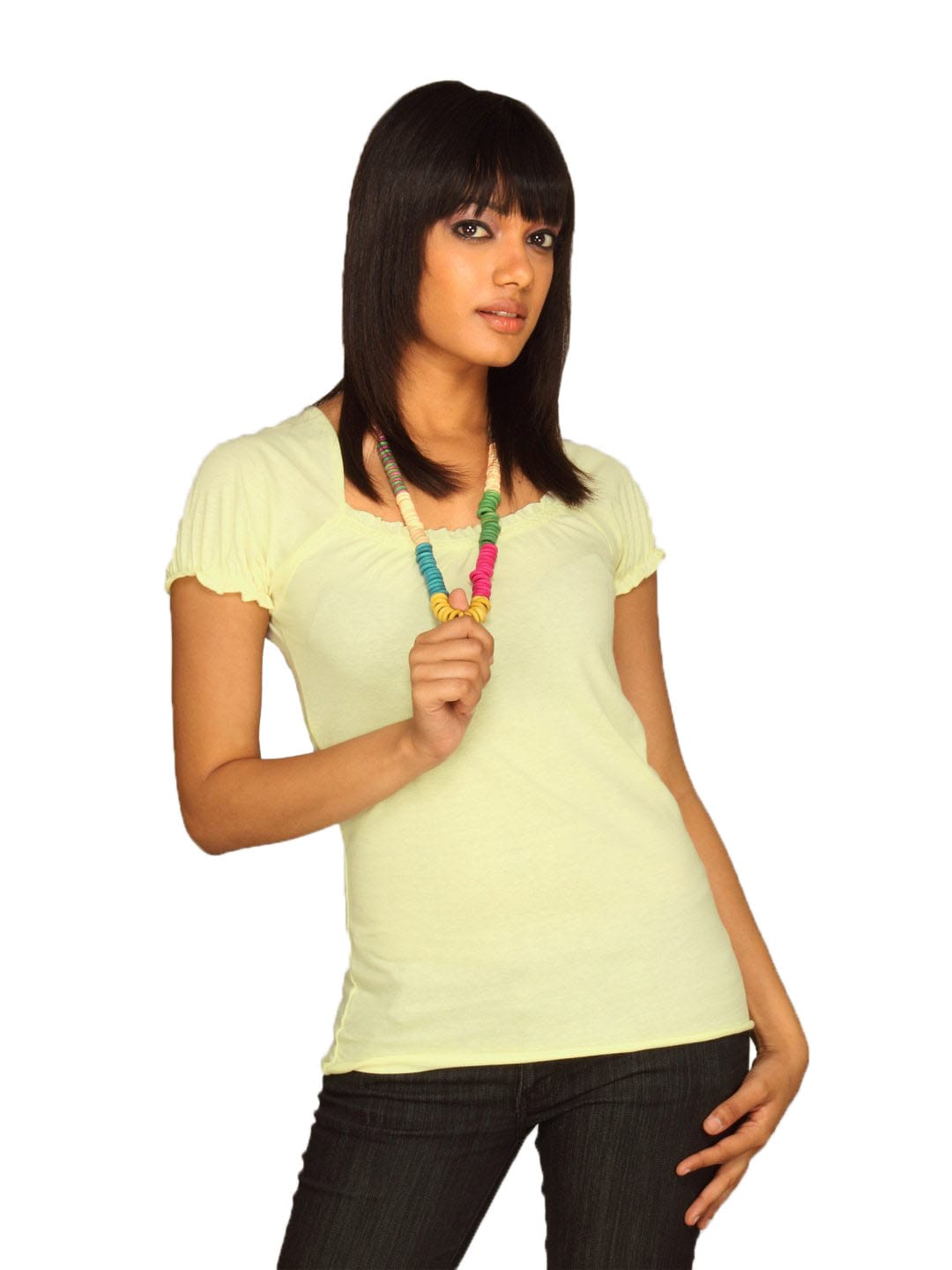 Jealous 21 Women Yellow Basic Top