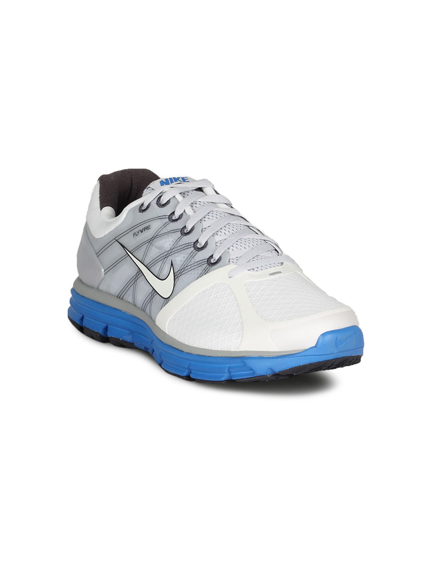 Nike Men's Lunarglide 2 Grey White Blue Shoe