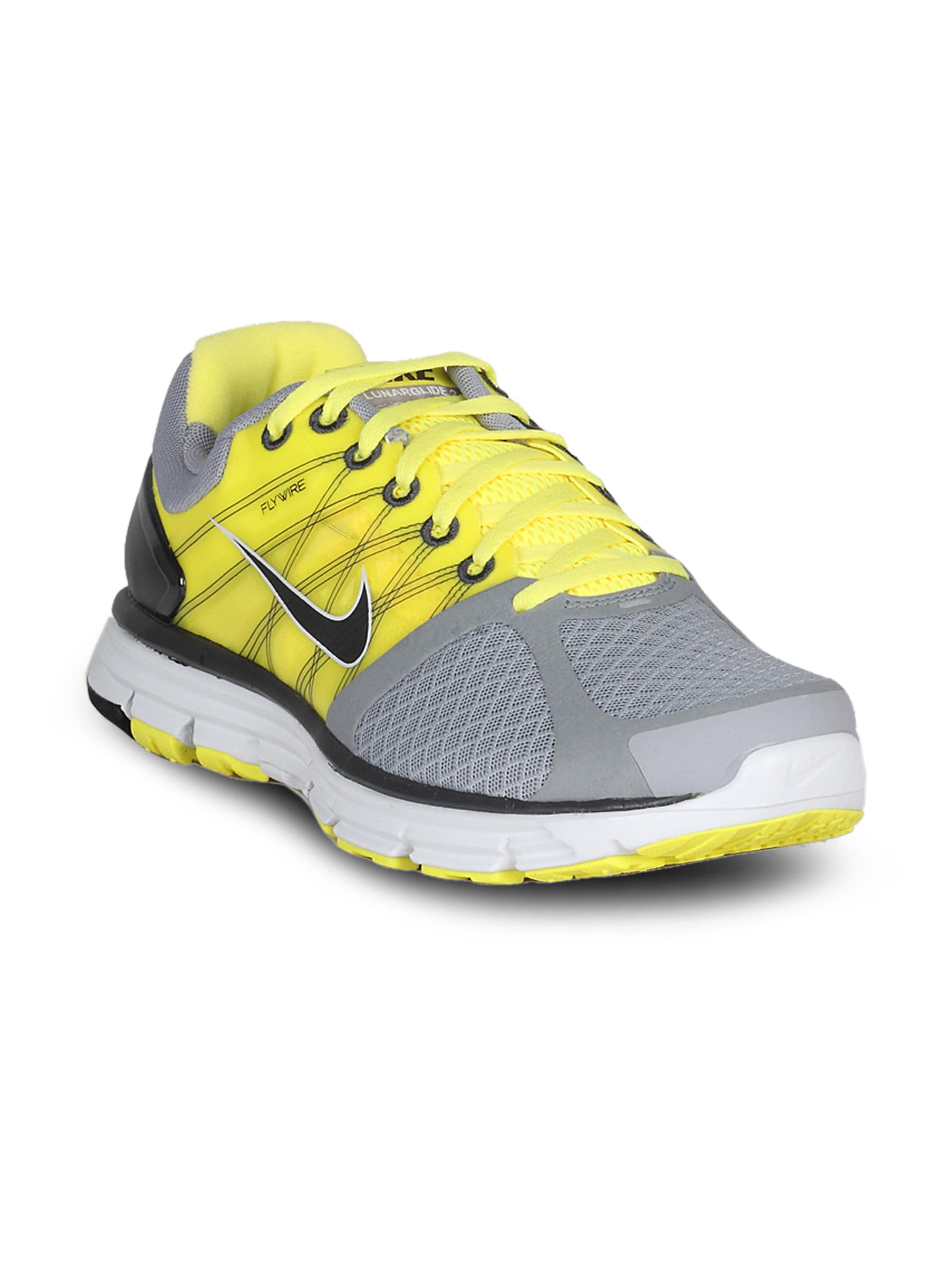 Nike Men's Lunarglide 2 Grey Yellow Shoe