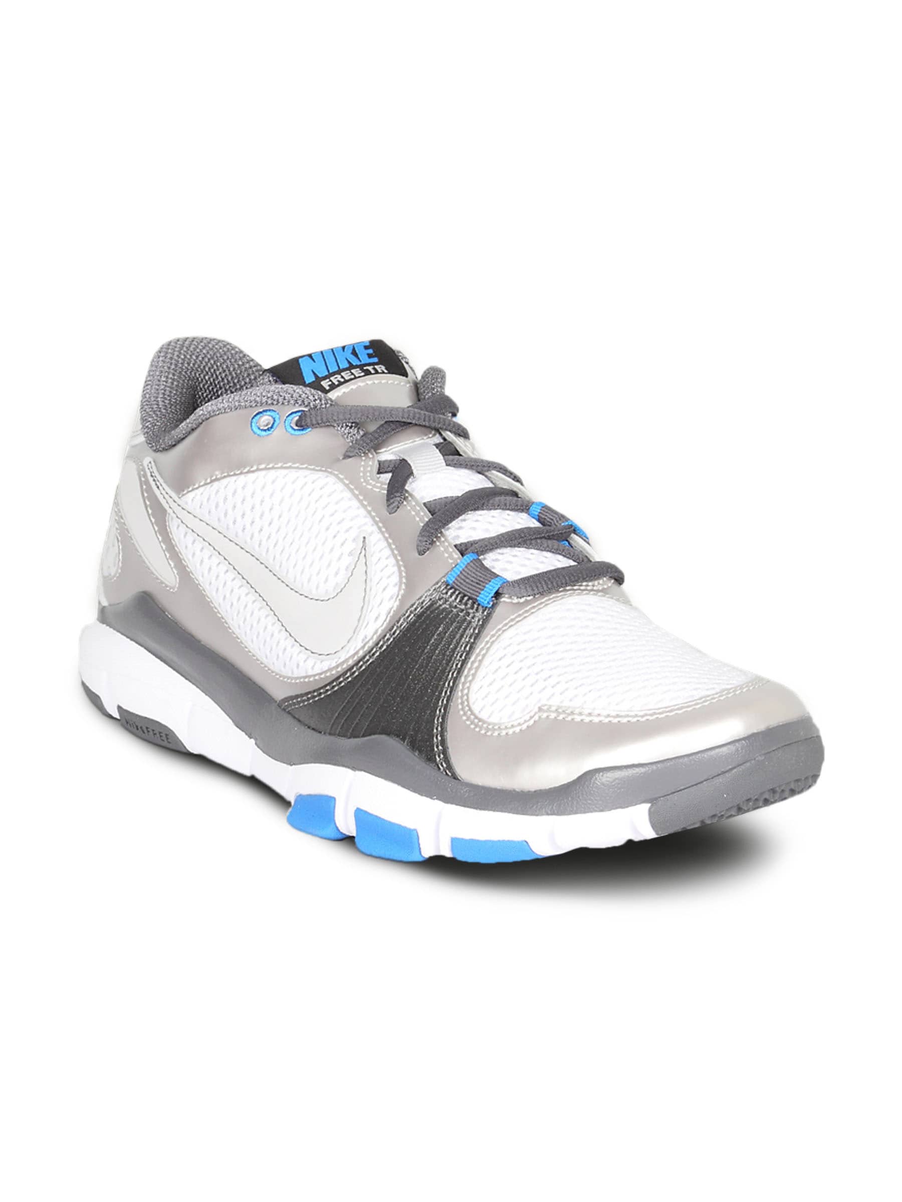 Nike Men's Free White Grey Shoe