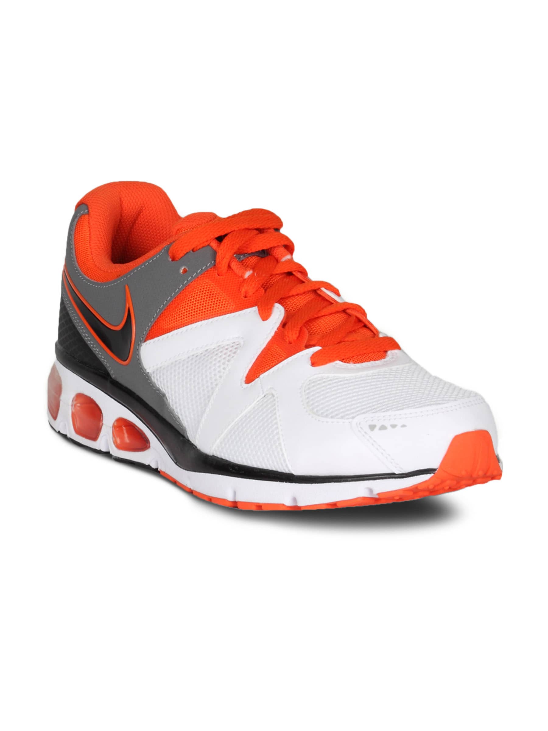 Nike Men's Air Max Turbulence+ 17 White Orange Shoe