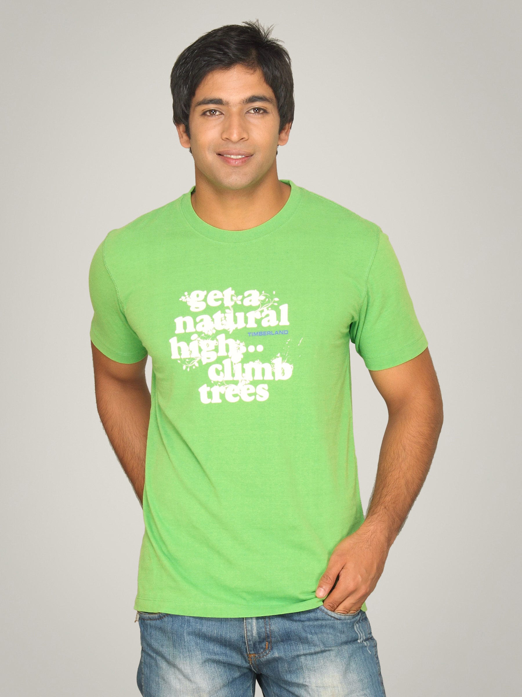 Timberland Men's Eclectic Apple Green T-shirt