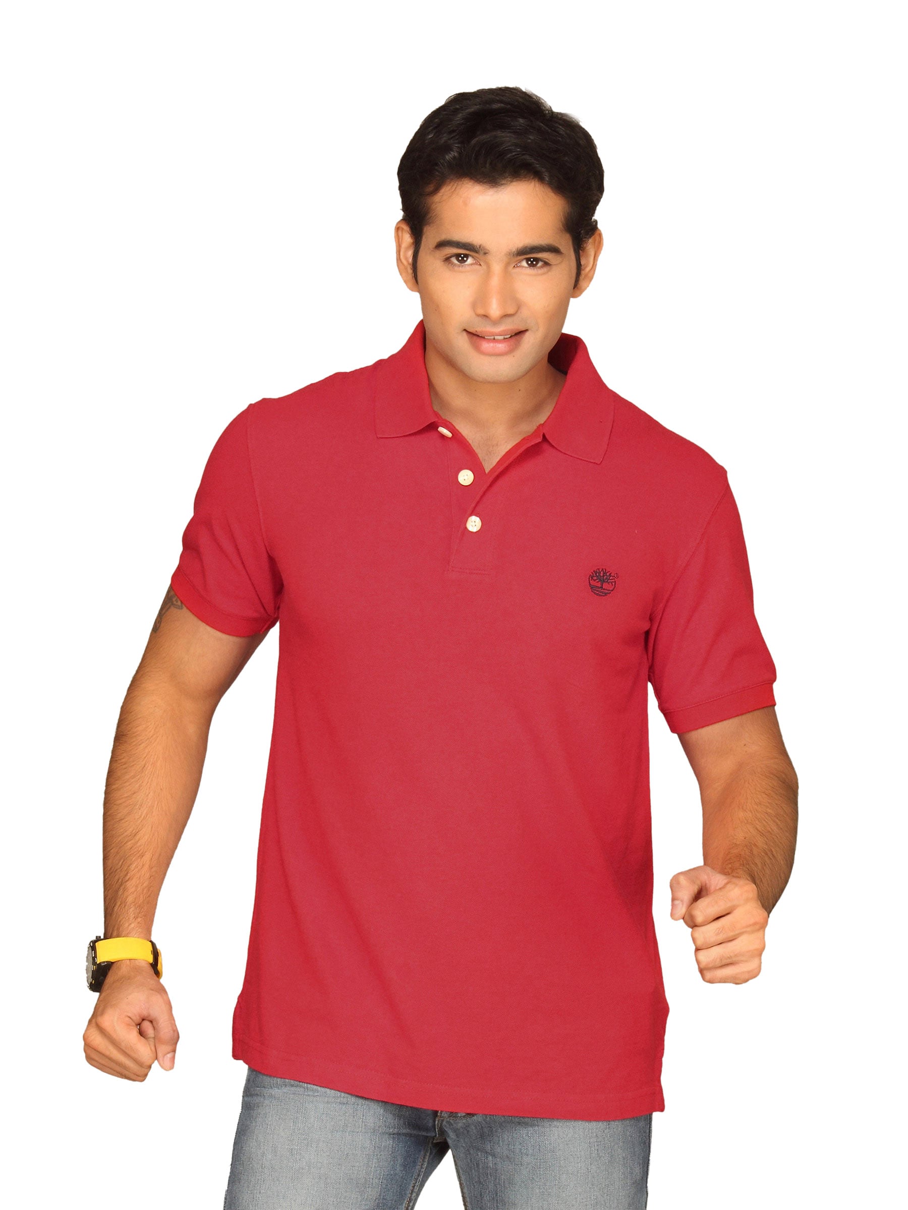 Timberland Men's Pique Polo Red T-shirt
