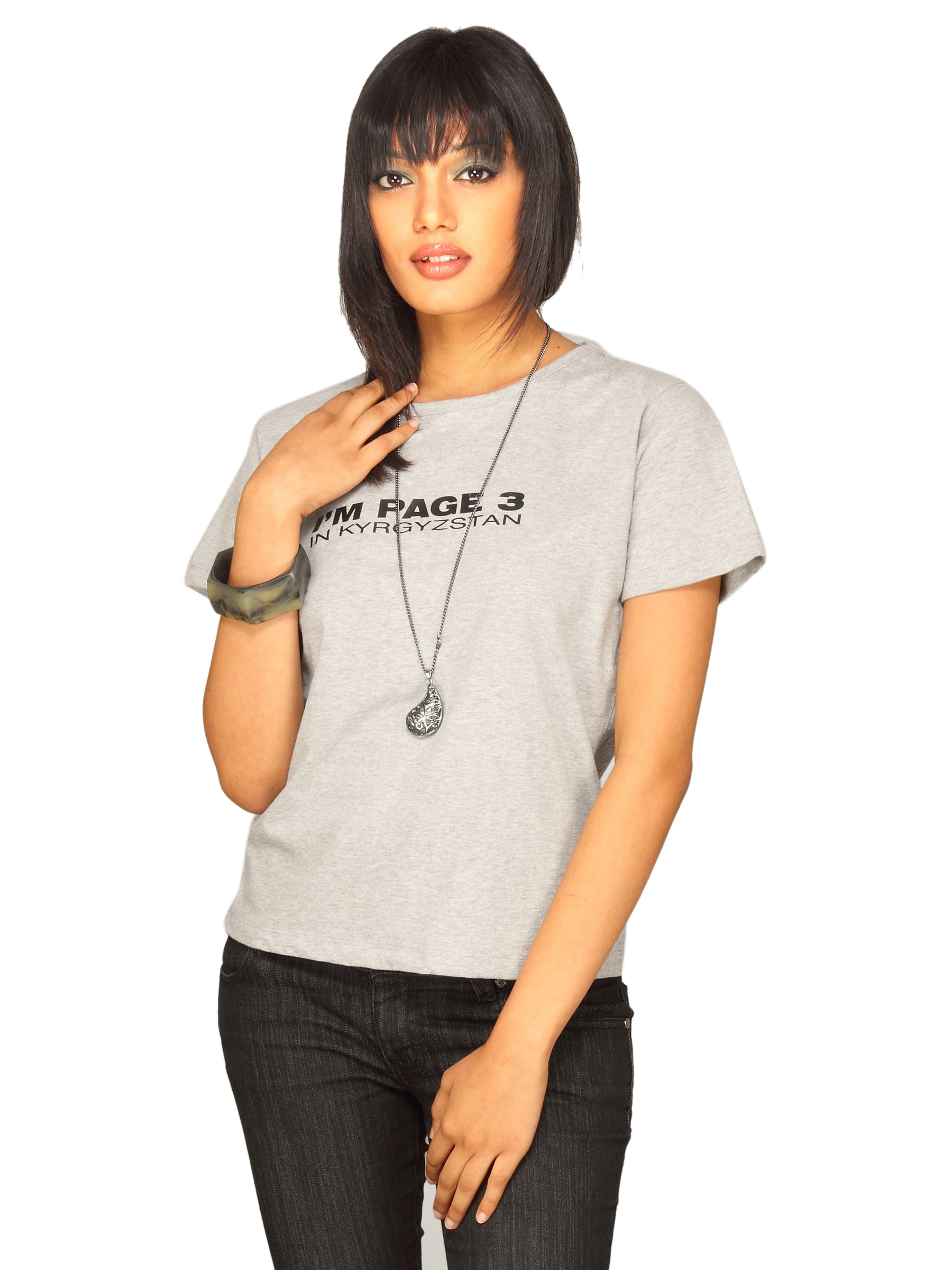 Tantra Women's Page 03 Grey T-shirt