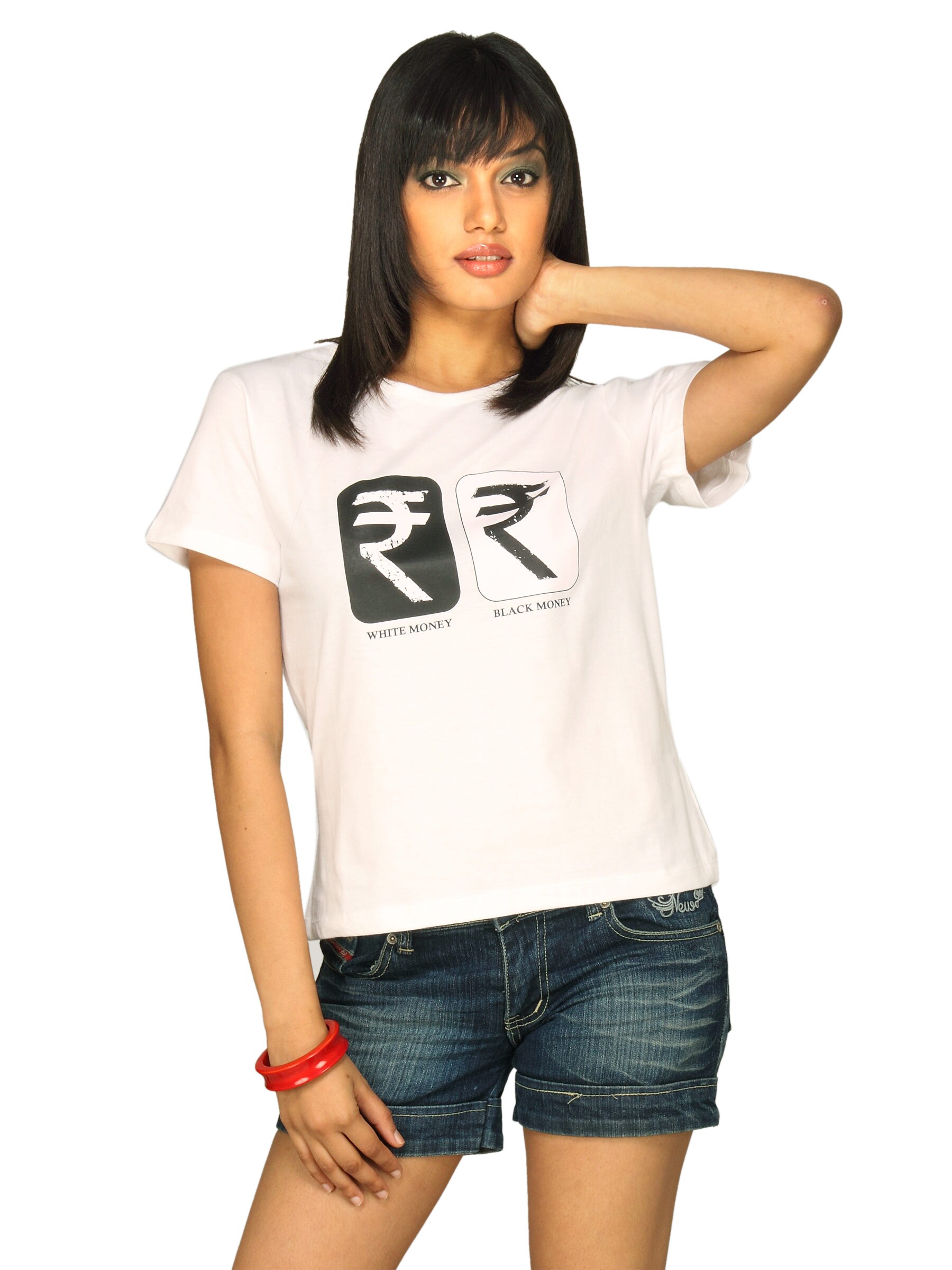 Tantra Women's Rupee White T-shirt