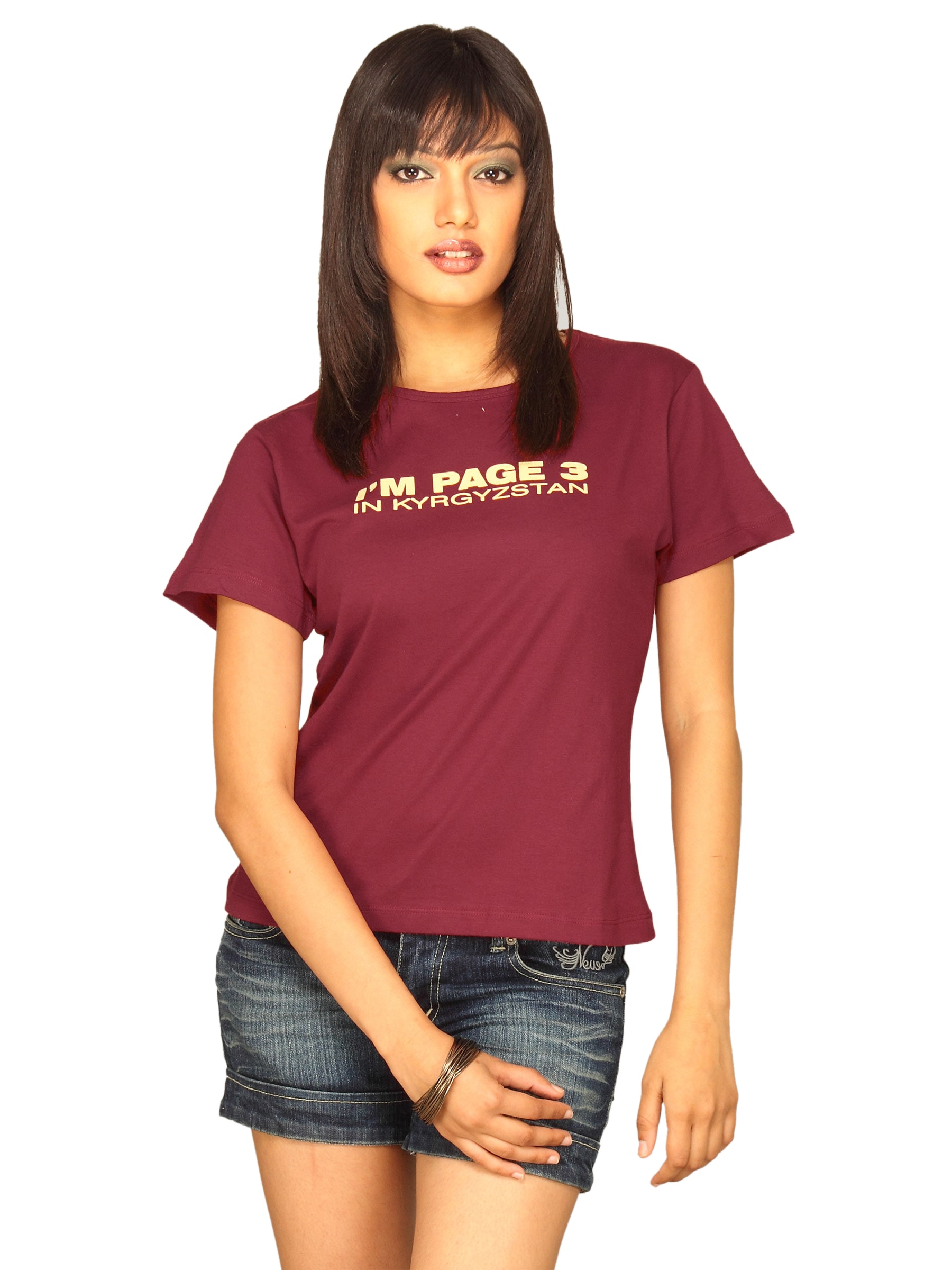 Tantra Women's Page 03 Burgundy T-shirt
