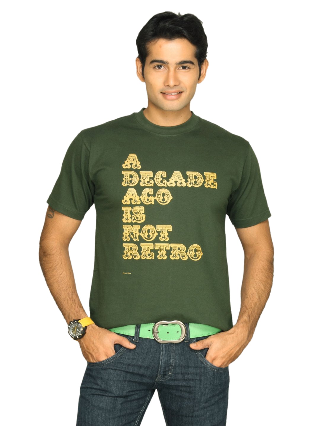 Tantra Men's Decade Ago Green T-shirt
