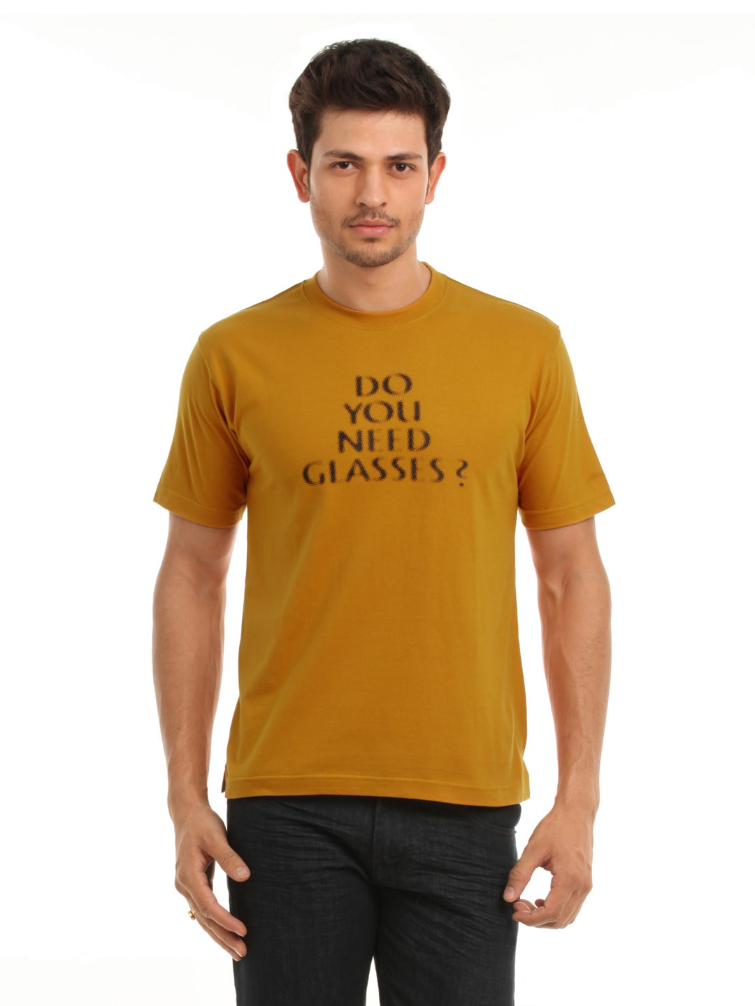 Tantra Men's Glasses Mustard T-shirt