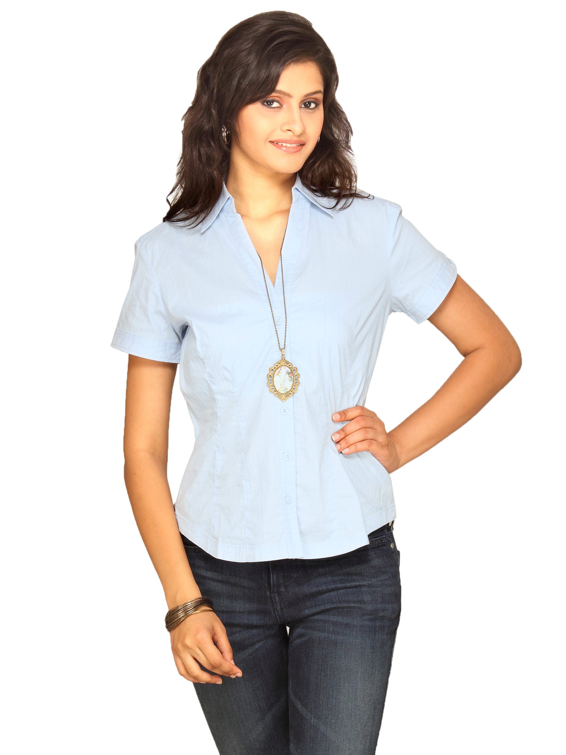 s.Oliver Women's Sky Blue Top