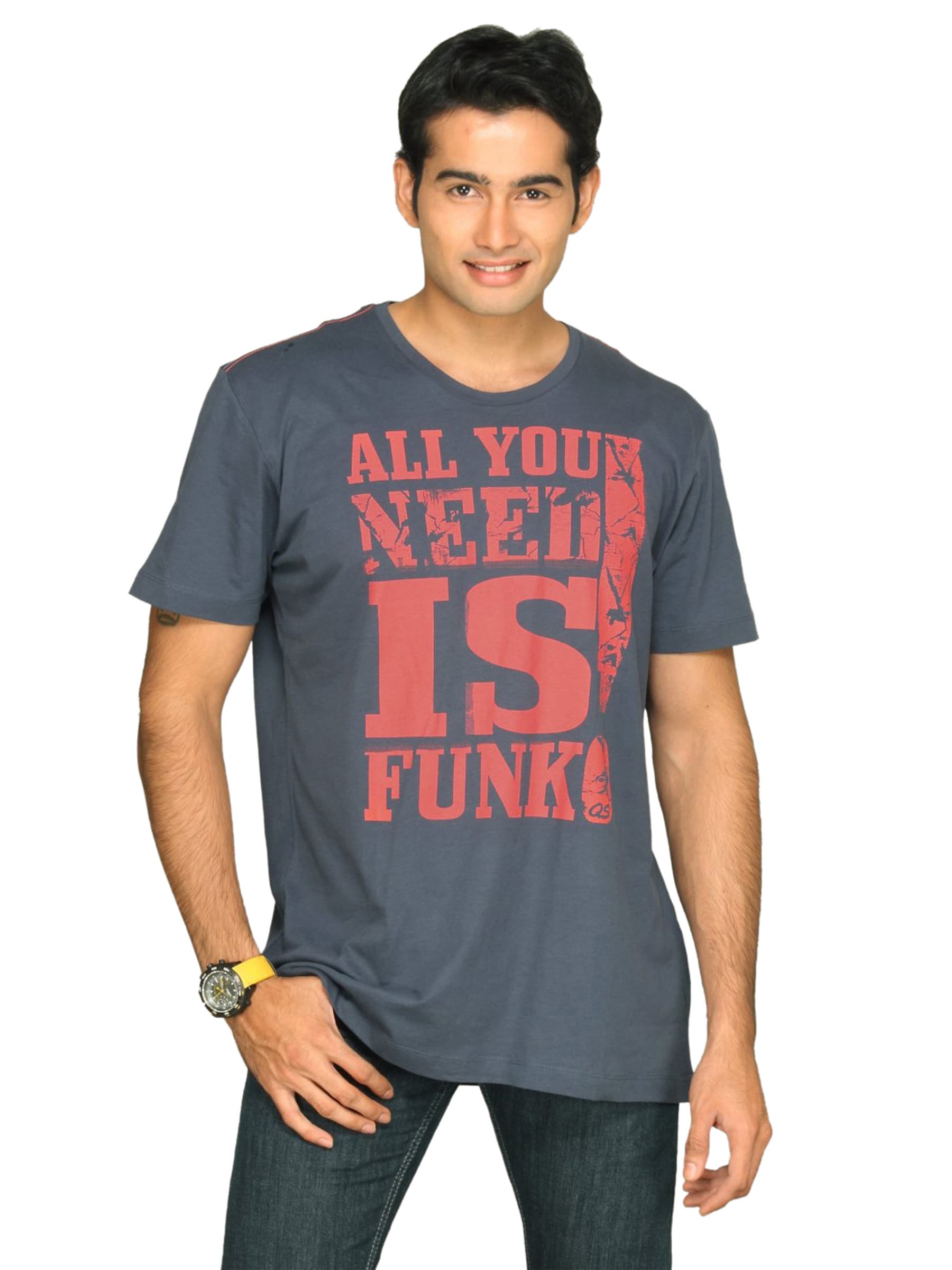 s.Oliver Men's All you Need Blue T-shirt
