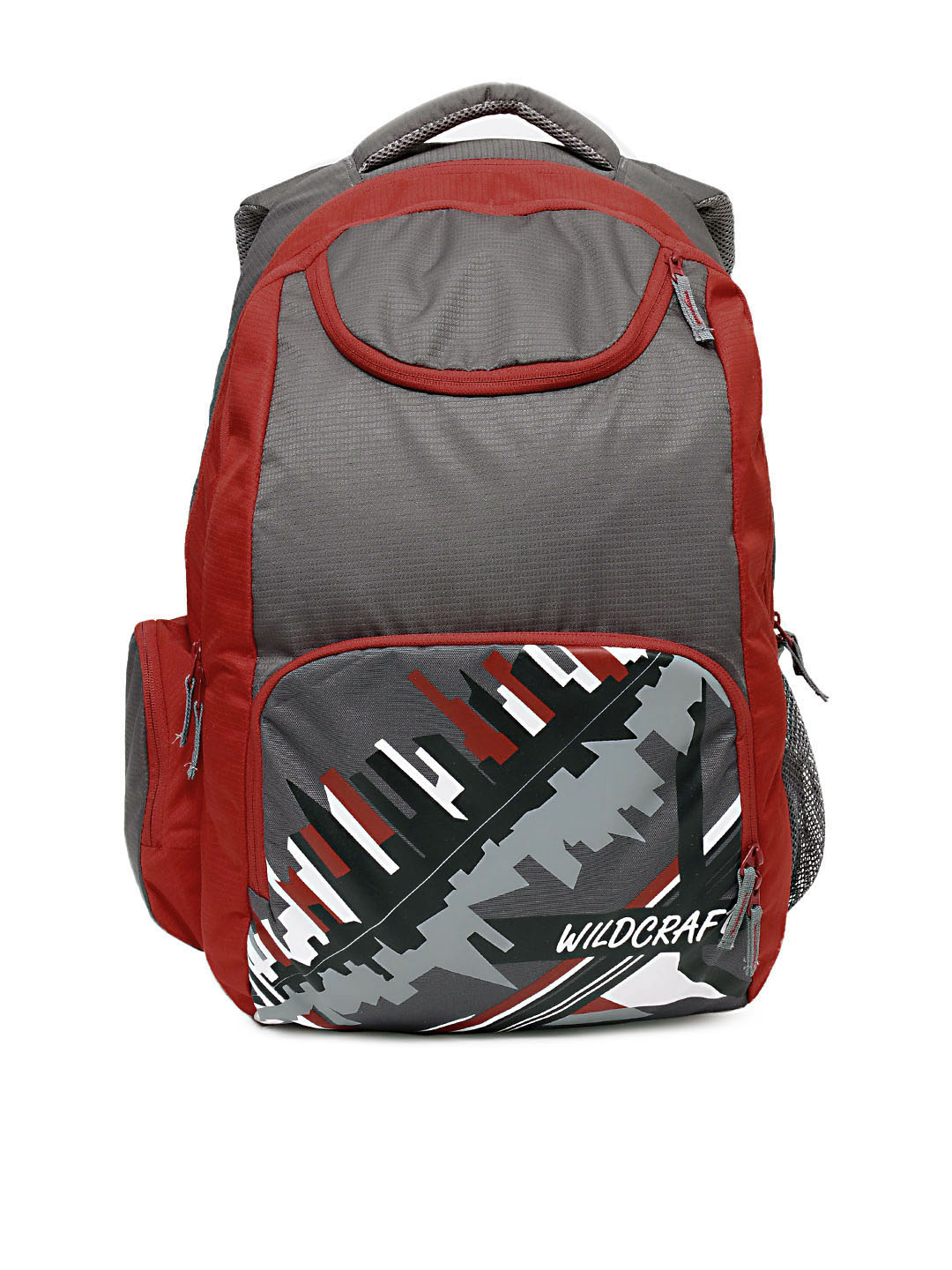 Wildcraft Unisex Grey & Red Backpack