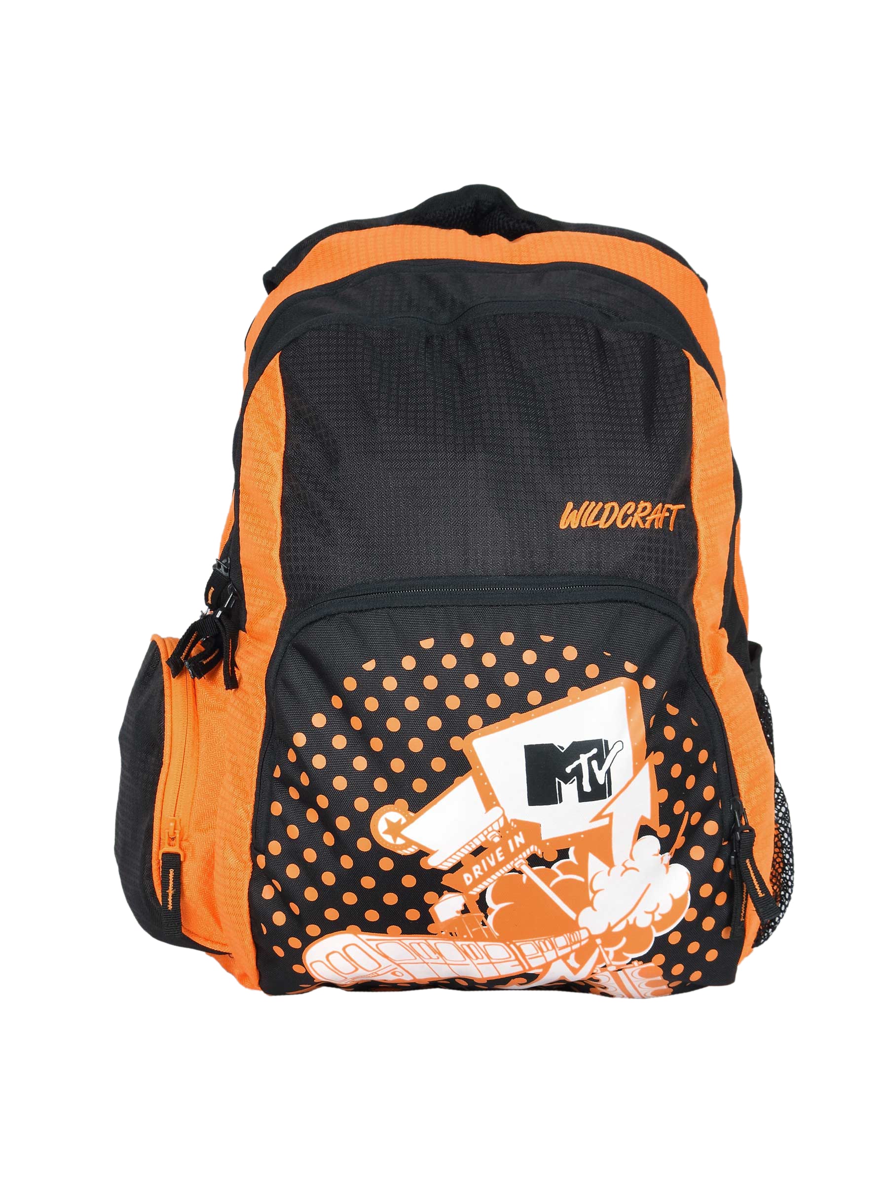 Wildcraft Unisex Orange Printed Backpack