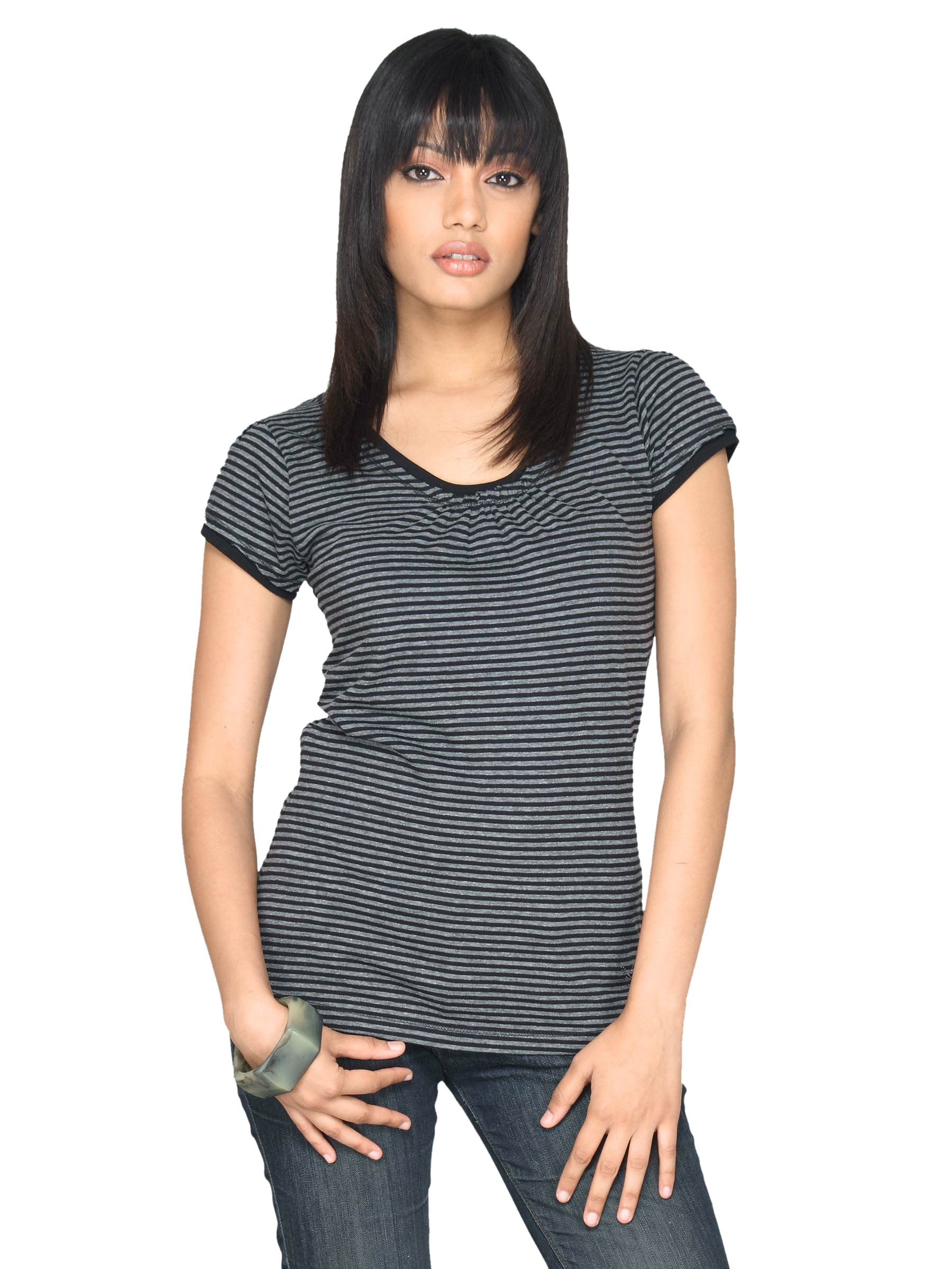 Scullers For Her Women's Wow Knit Grey Top