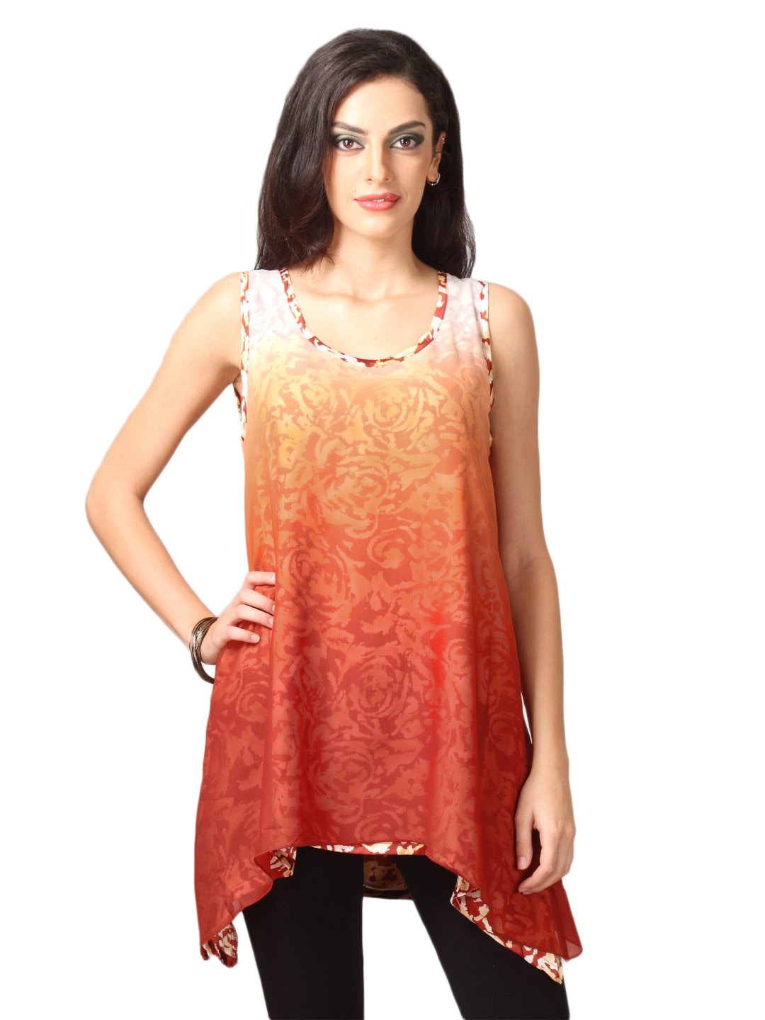 Scullers For Her Women Layered  Brown Tunics