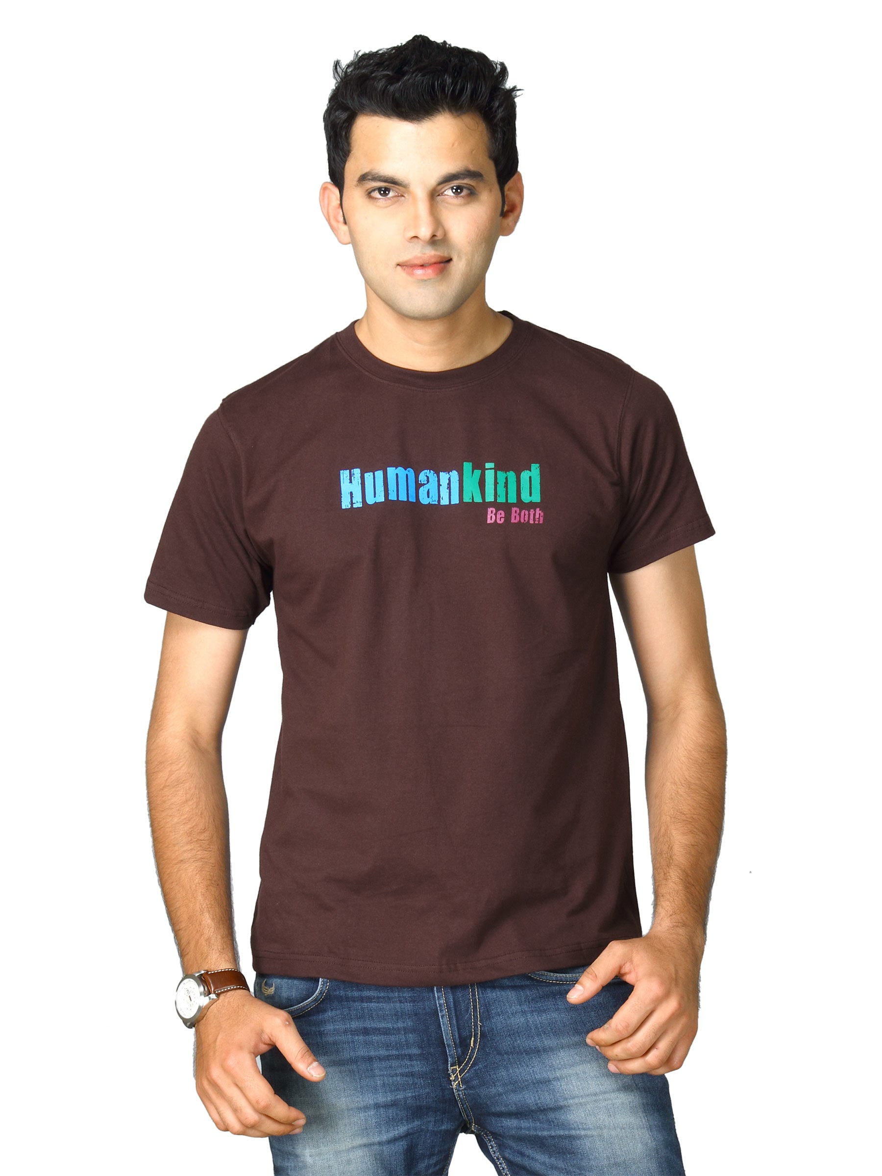 Tantra Men Brown T-shirt