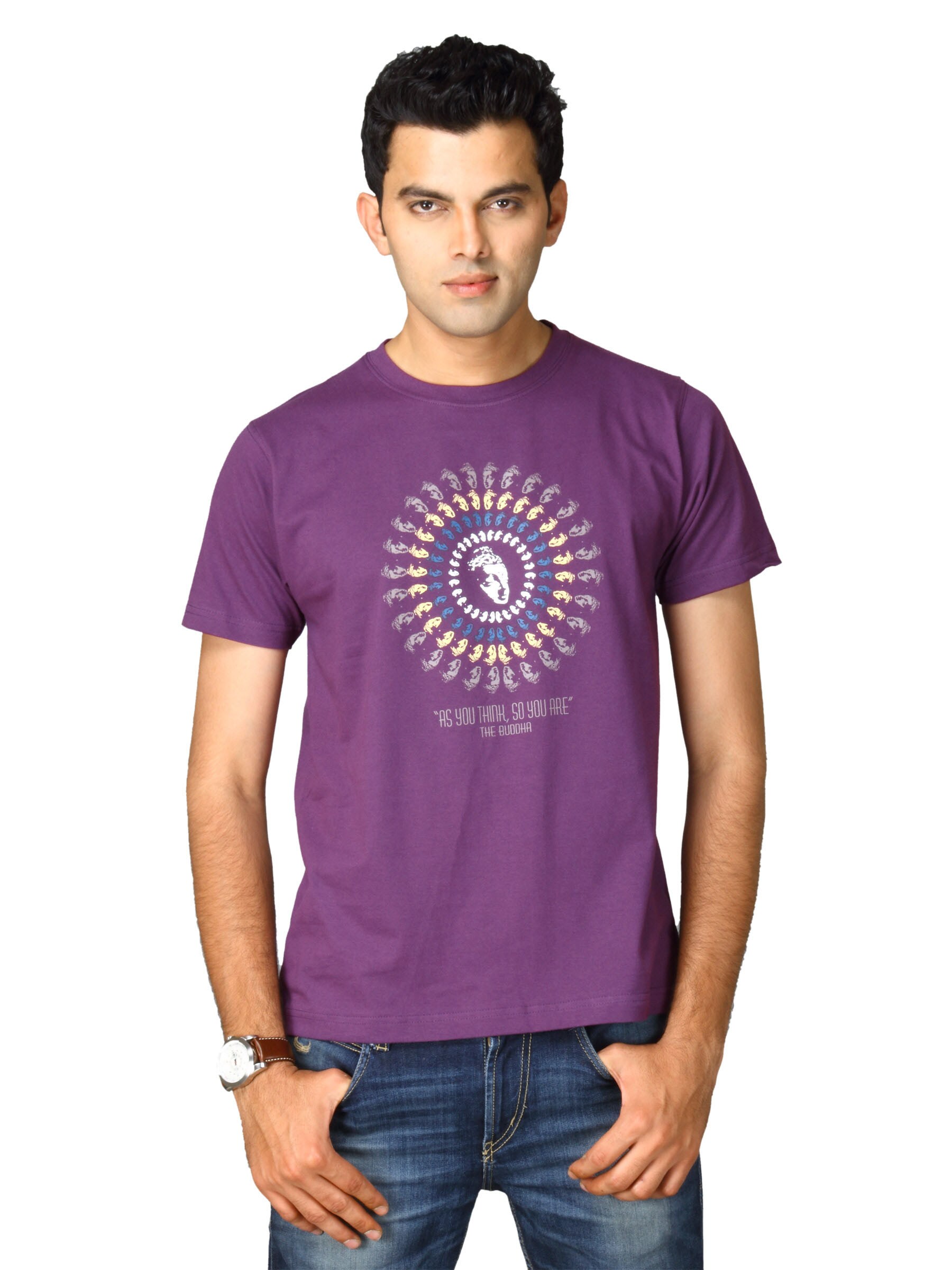 Tantra Men's Buddha Trance Purple T-shirt