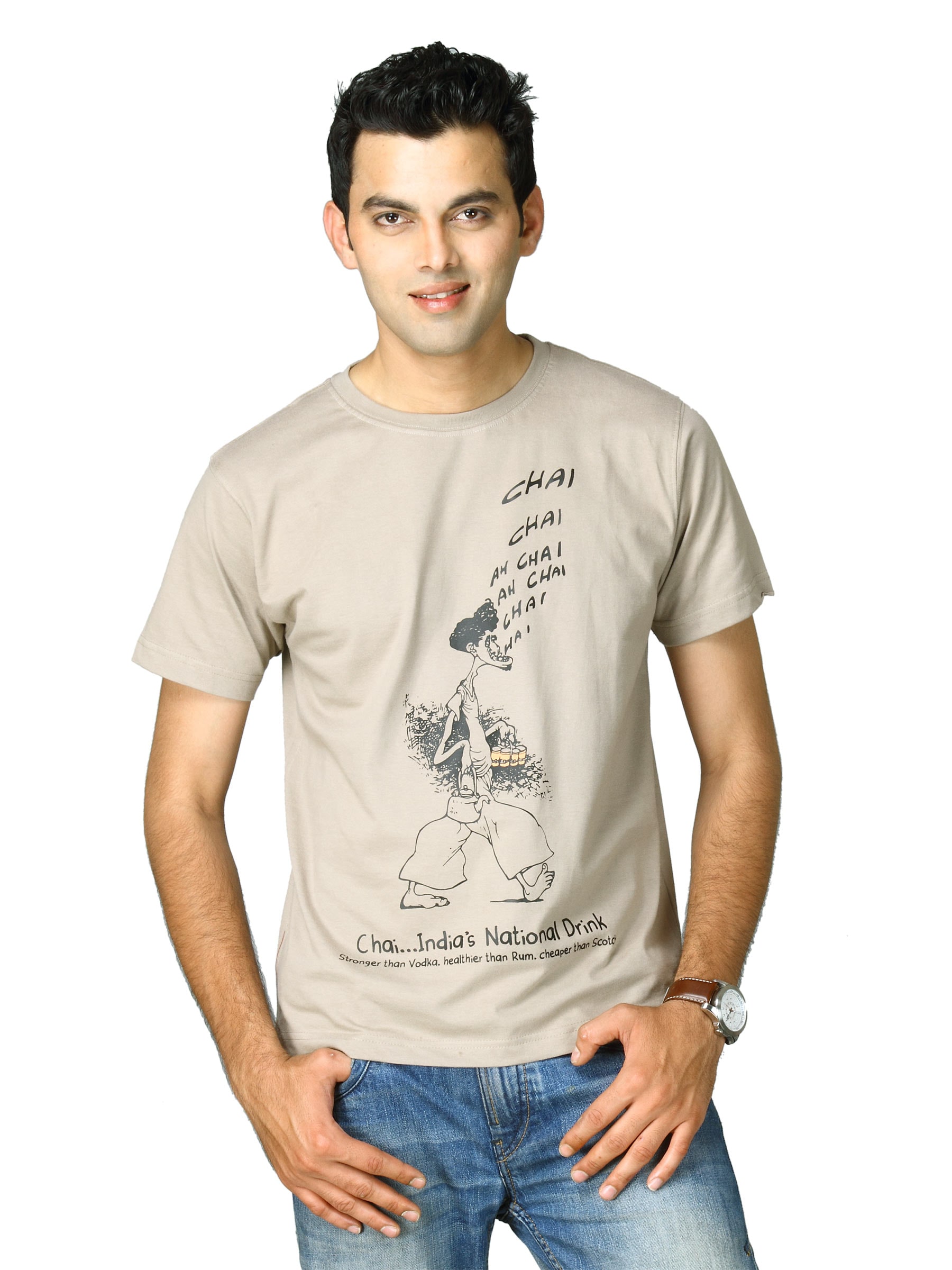 Tantra Men's Chai Chai Grey T-shirt