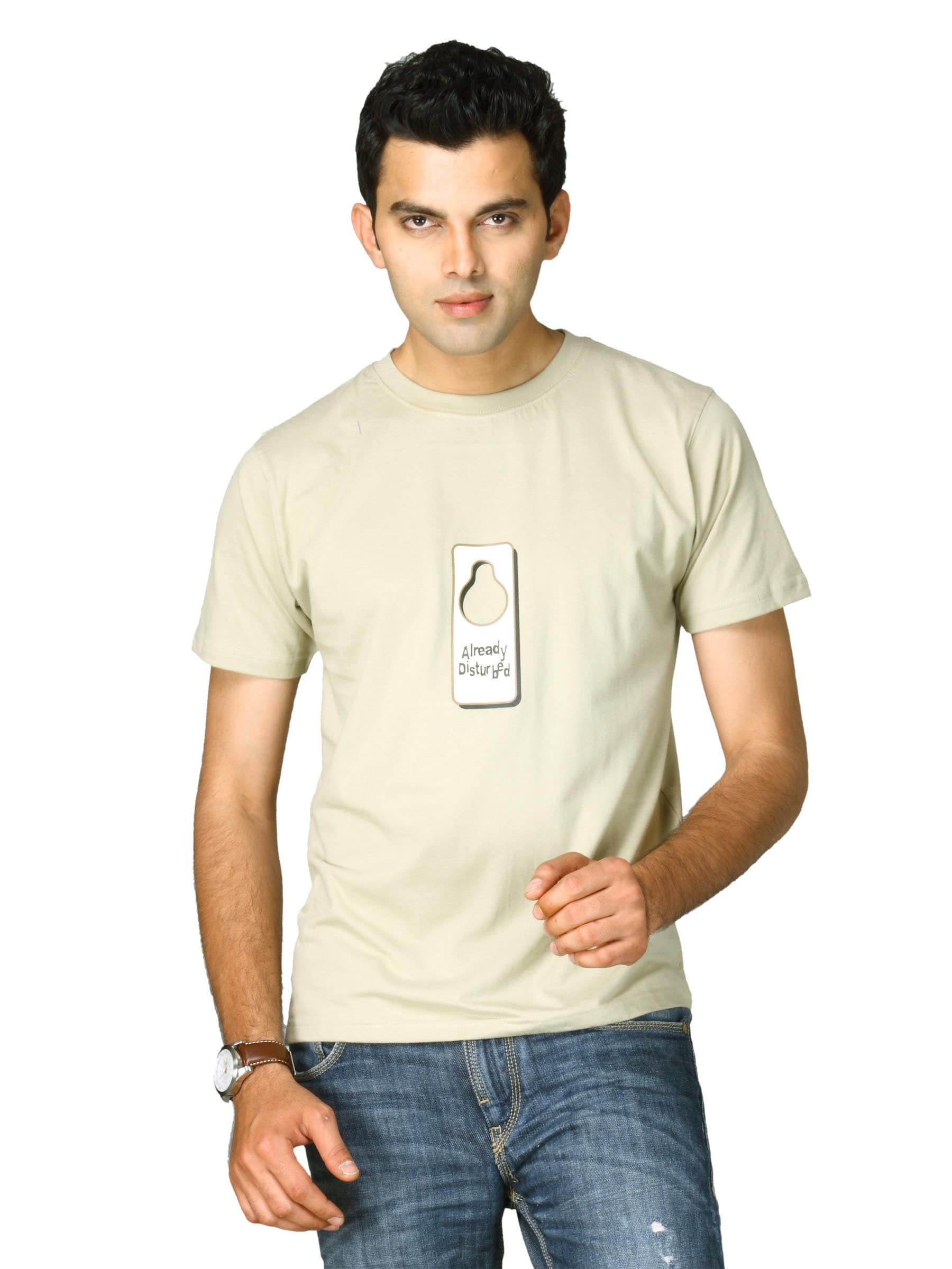 Tantra Men Beige T-shirt