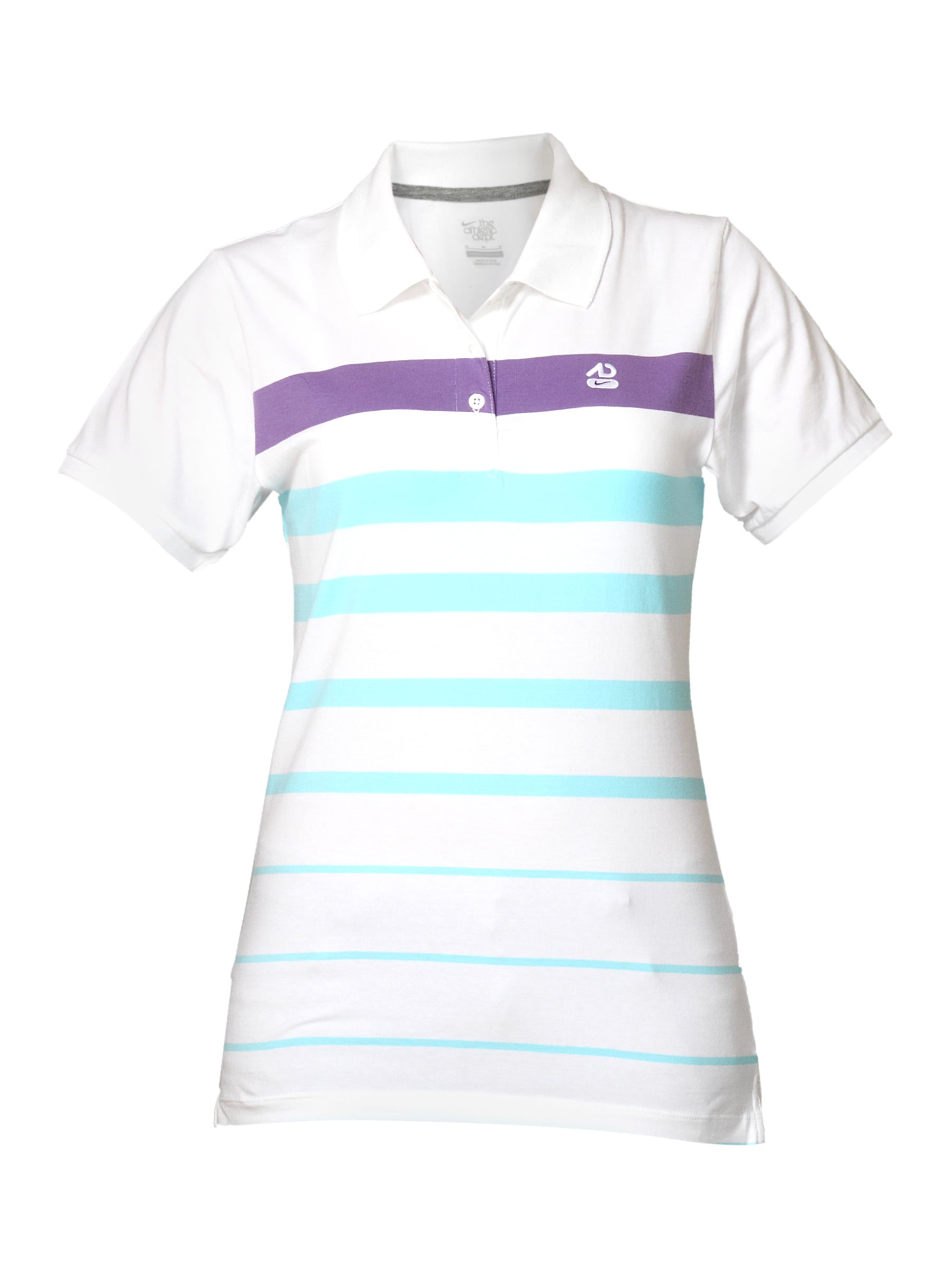 Nike Women's Aqua Blue Polo T-shirt