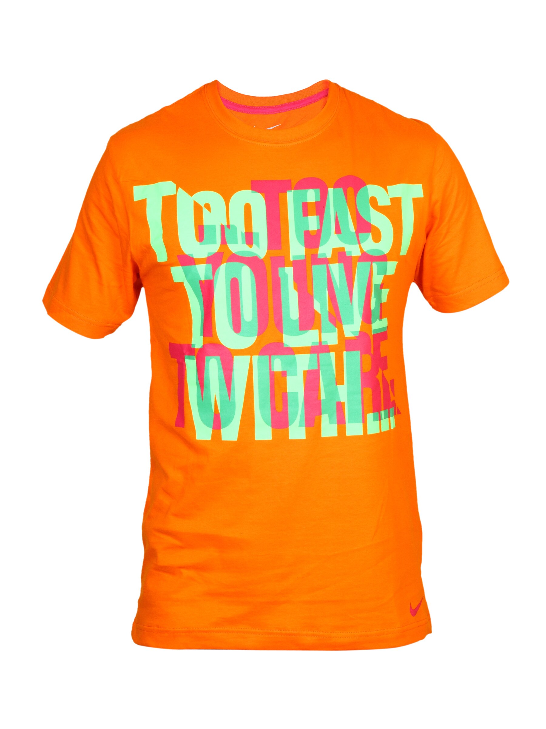 Nike Men's SS Too Fast Orange T-shirt
