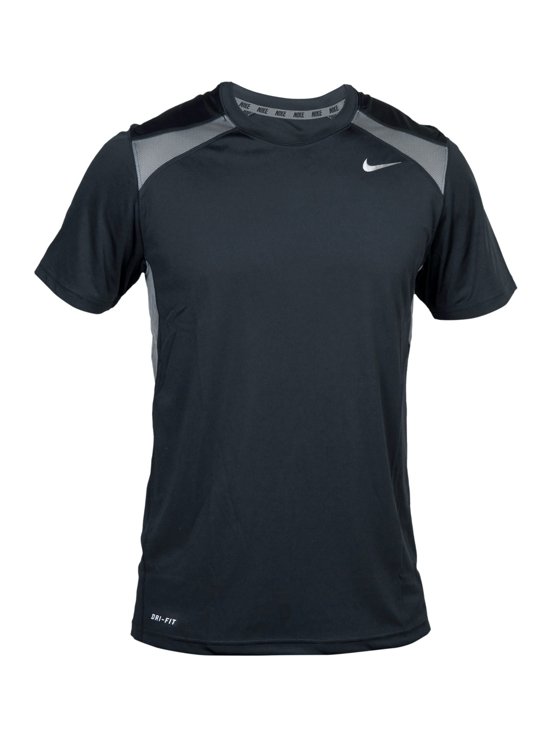 Nike Men's As Walkthrough Black-Grey T-shirt