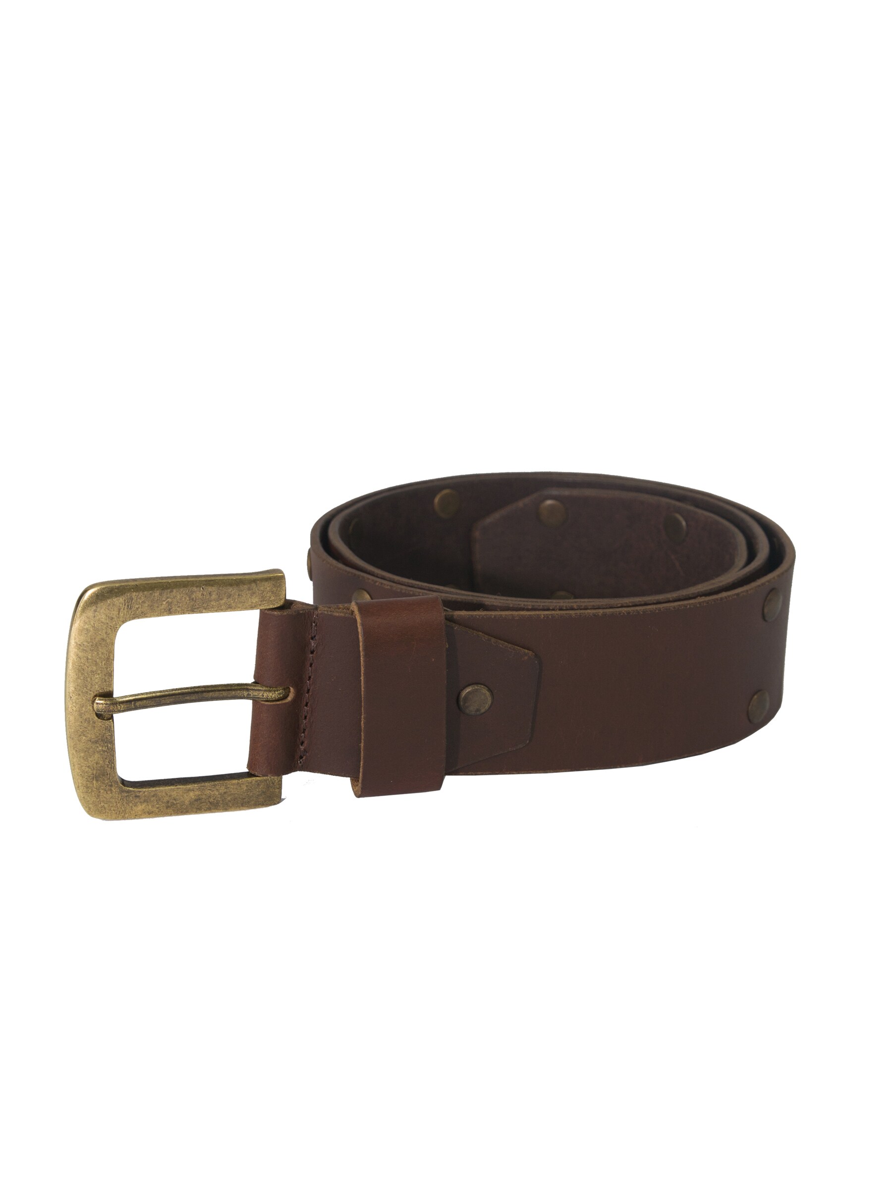 Wrangler Men Cinnamon Brown Leather Belt