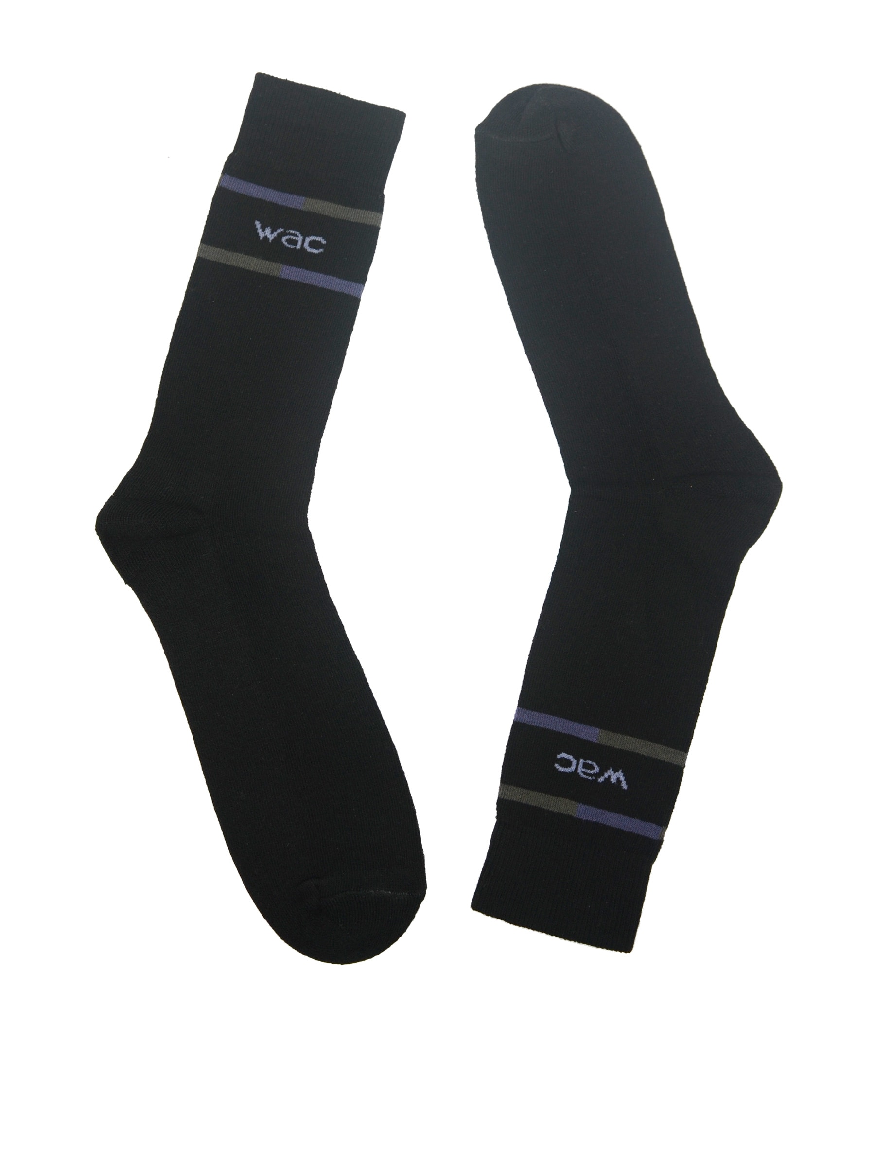 Wrangler Men's Black Crew Length Socks