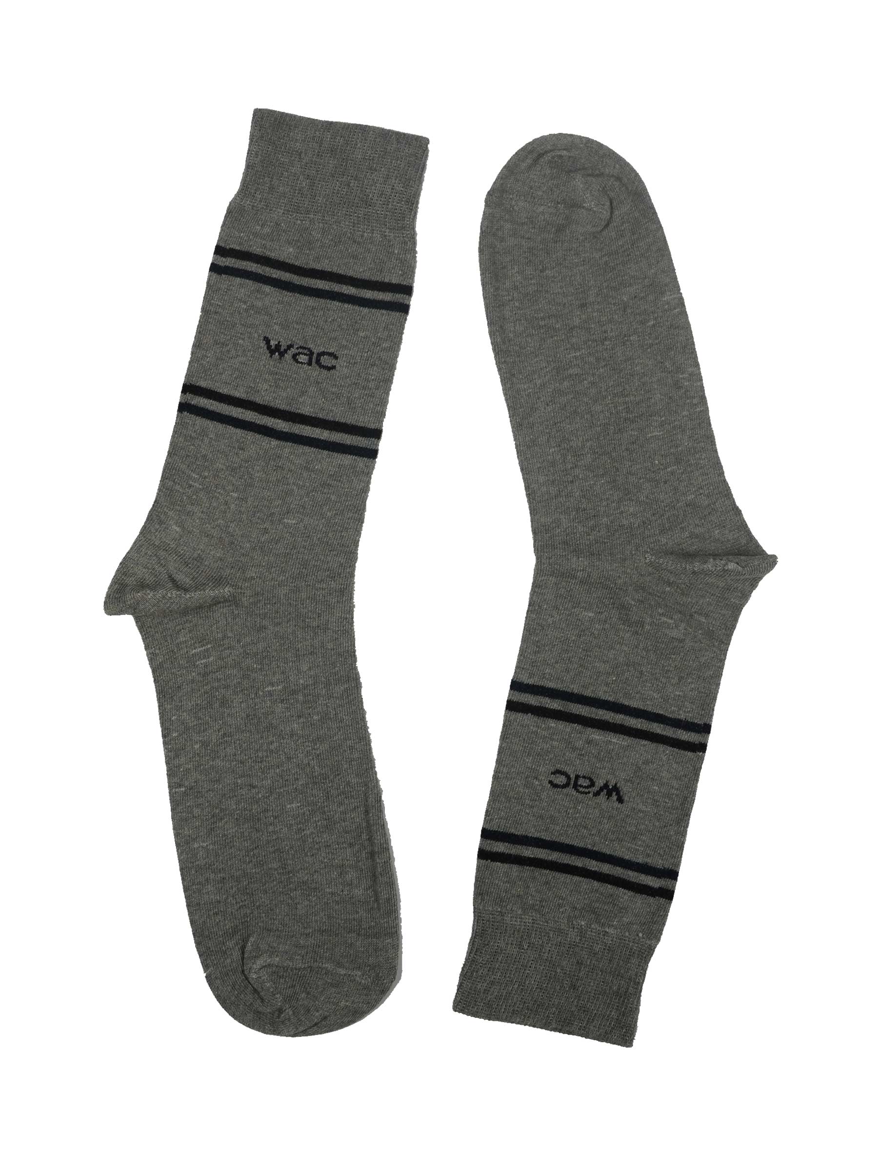Wrangler Men's Light Grey Melange Crew Length Socks