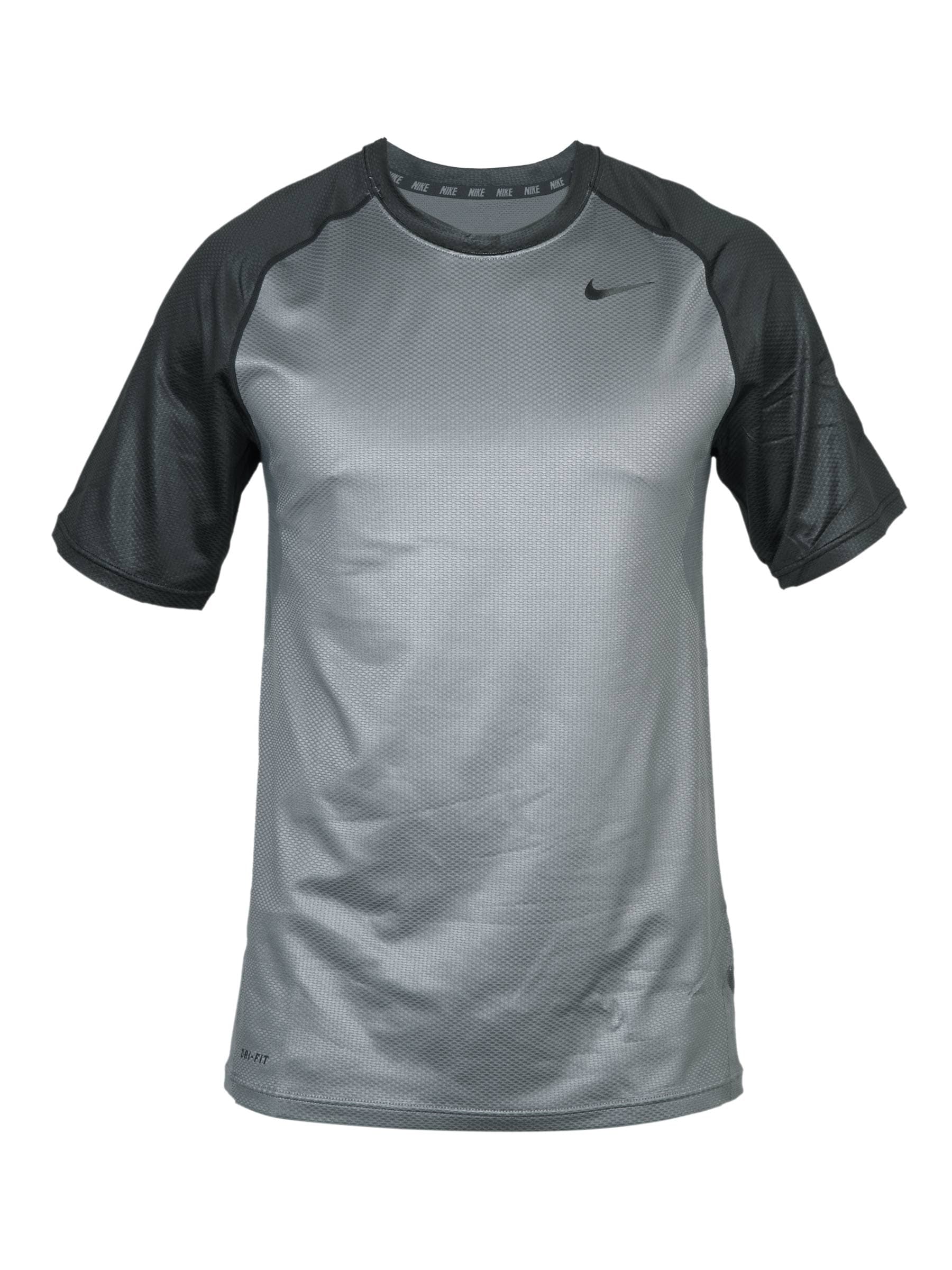 Nike Men's As Vapor Ulti Grey Black T-Shirt