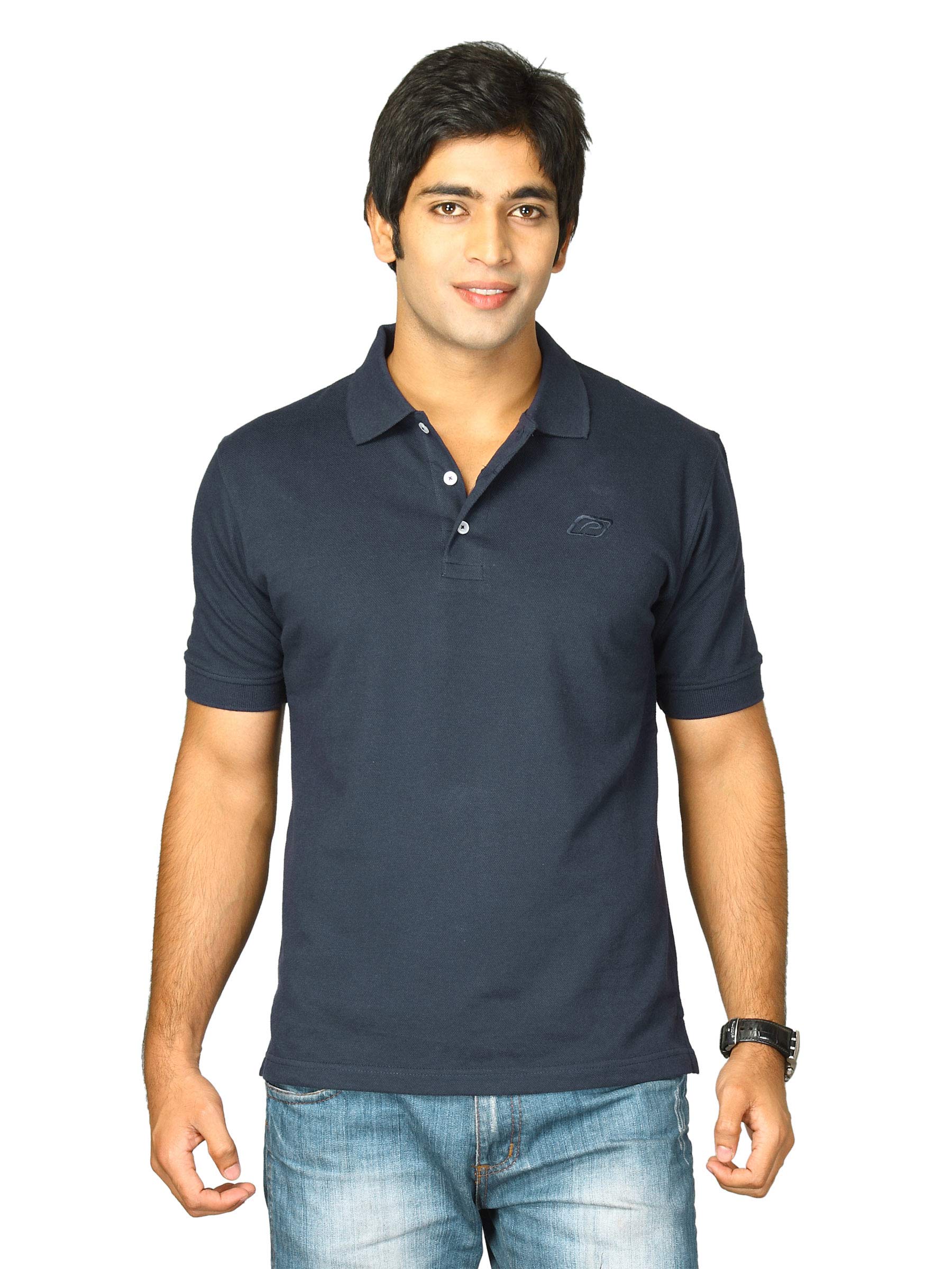 Proline Men Navy Polo T-shirt