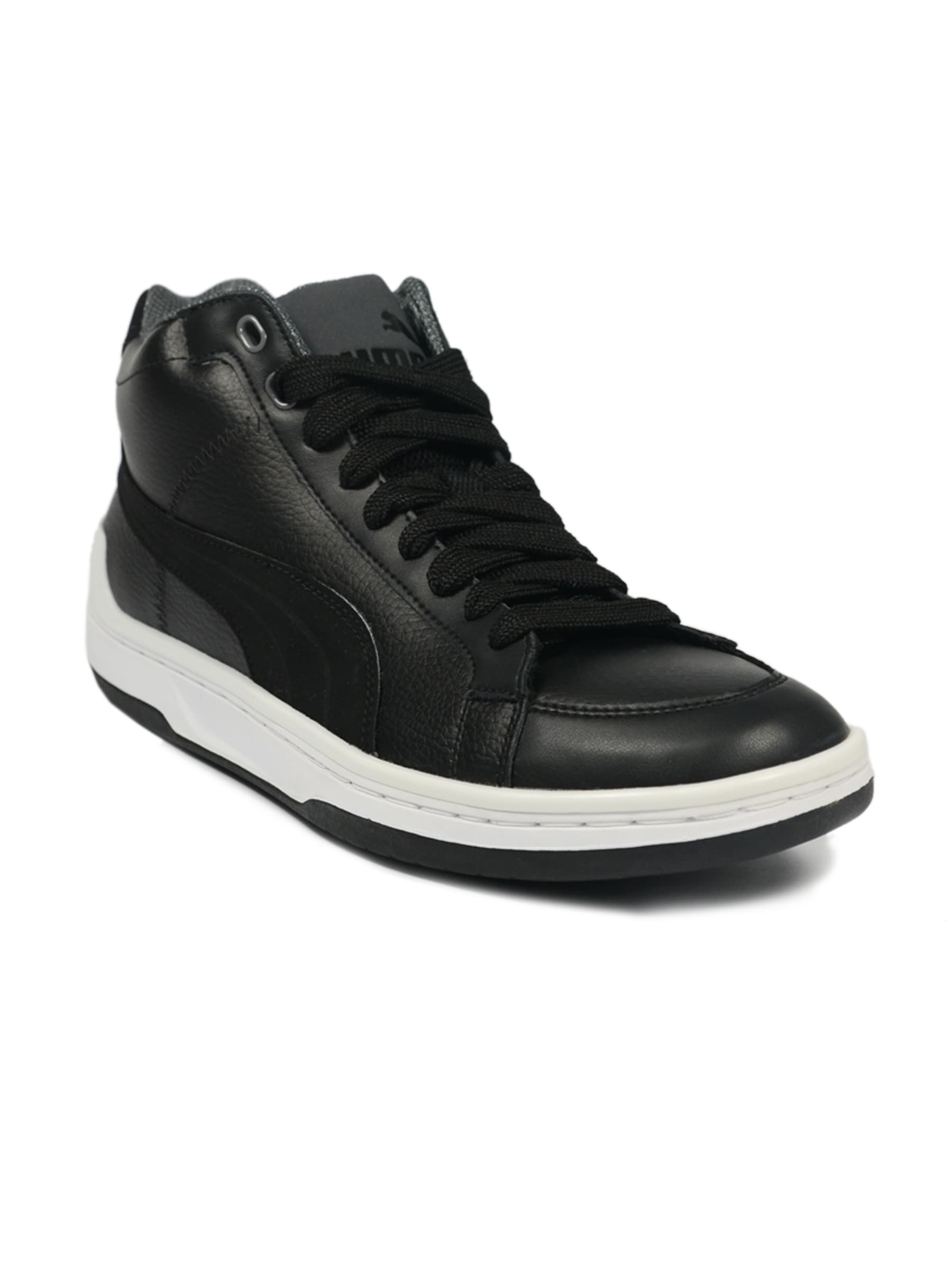 Puma Men's Mid Evo Leather Black Shoe