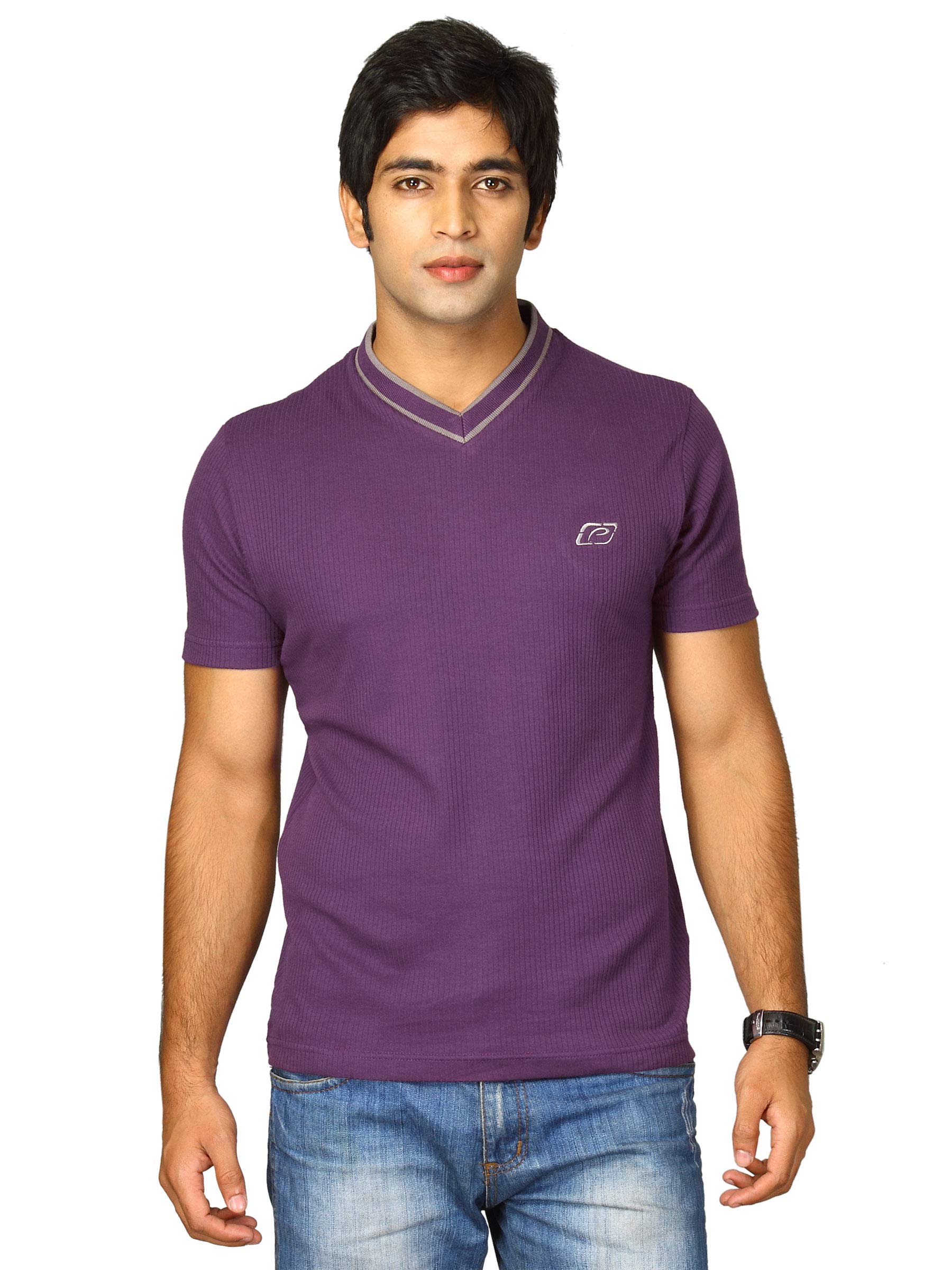 Proline Men Purple T-shirt