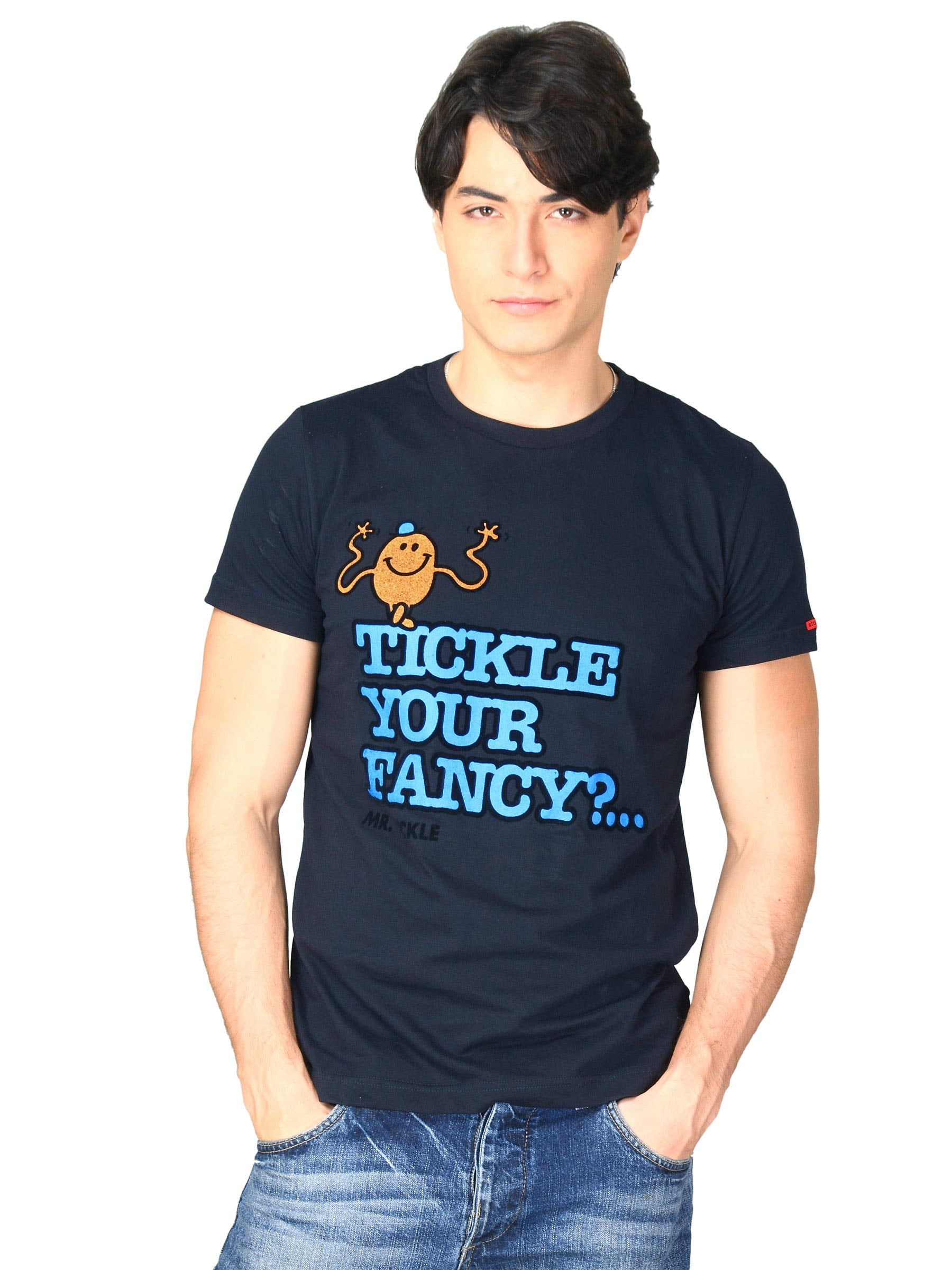 Mr.Men Men's Navy Blue T-shirt