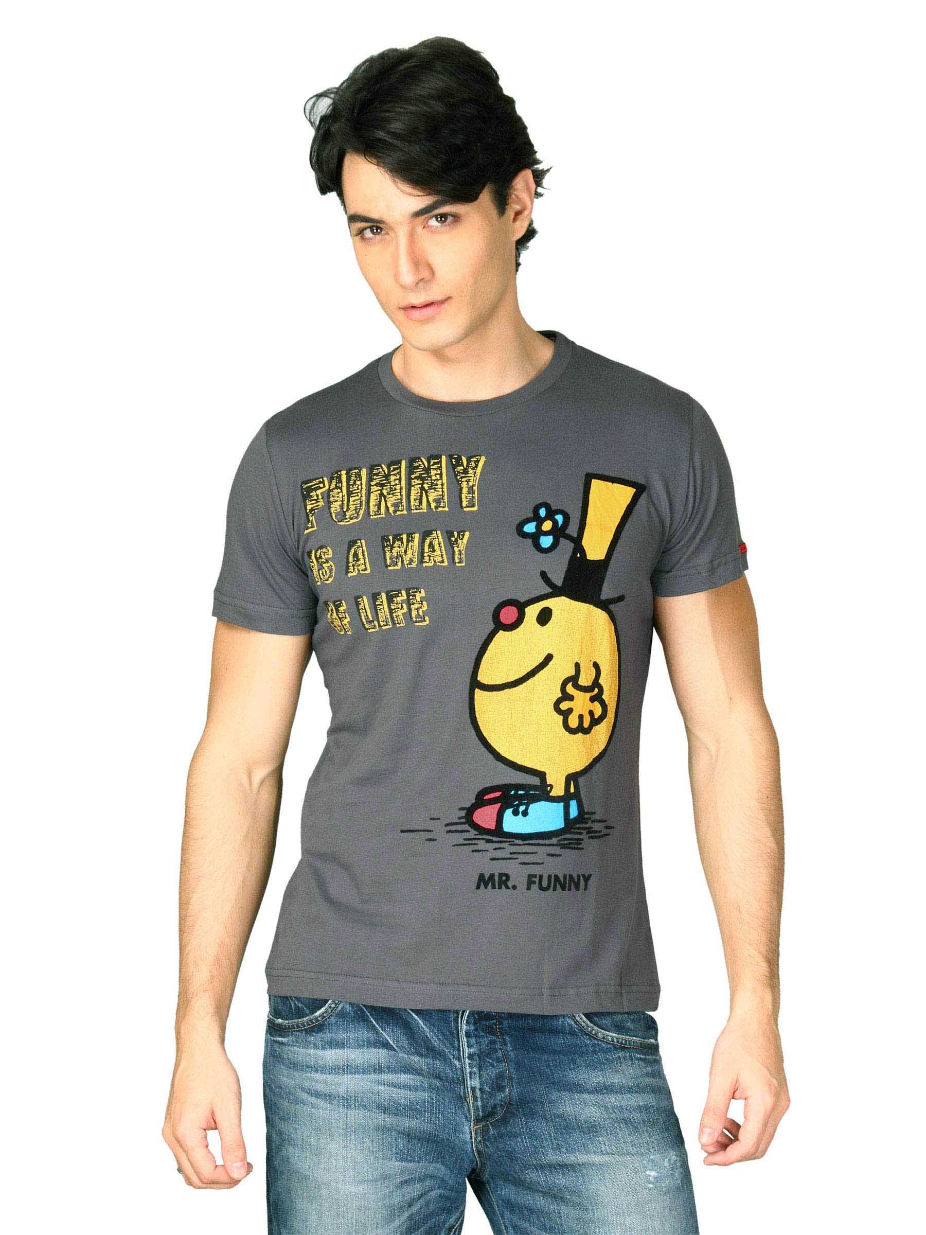 Mr.Men Men's Charcoal Grey T-shirt