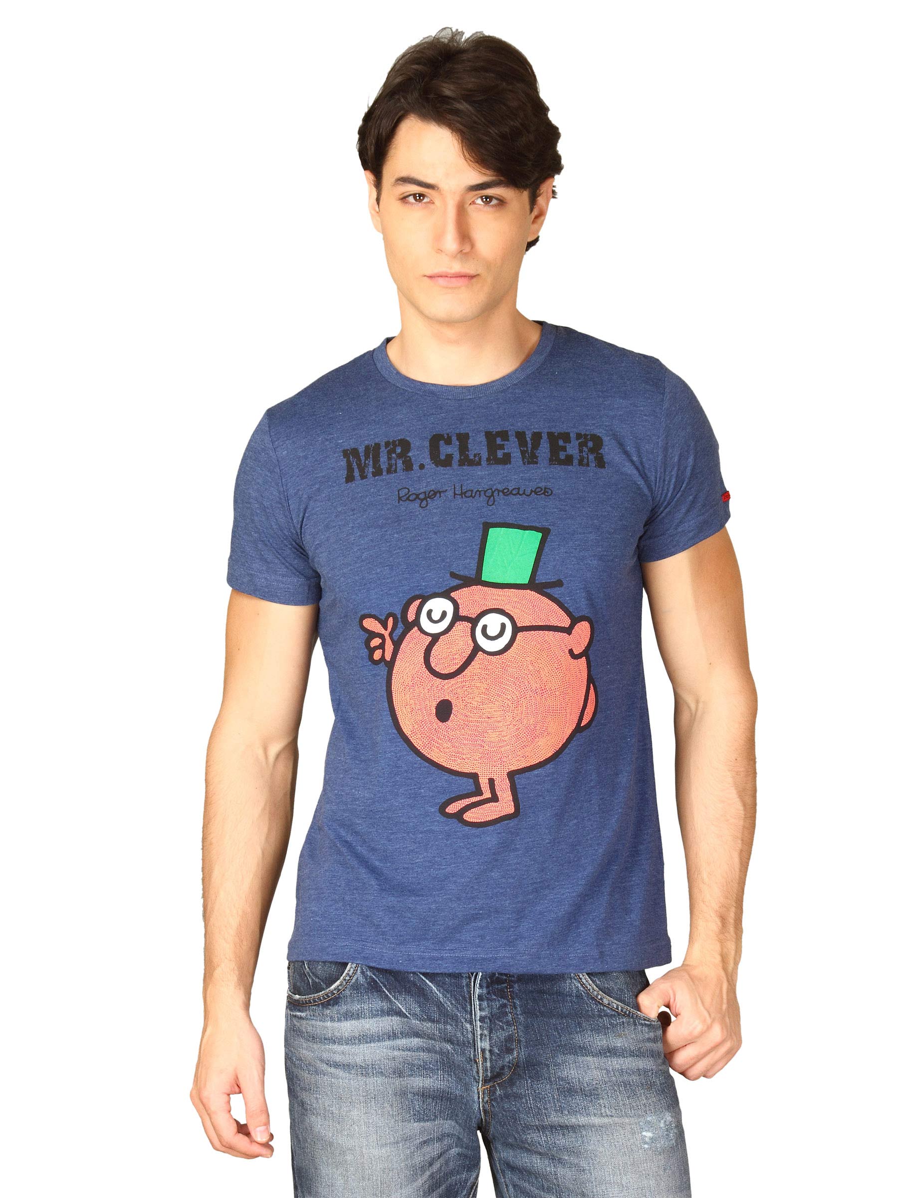 Mr.Men Men's Navy Melange T-shirt