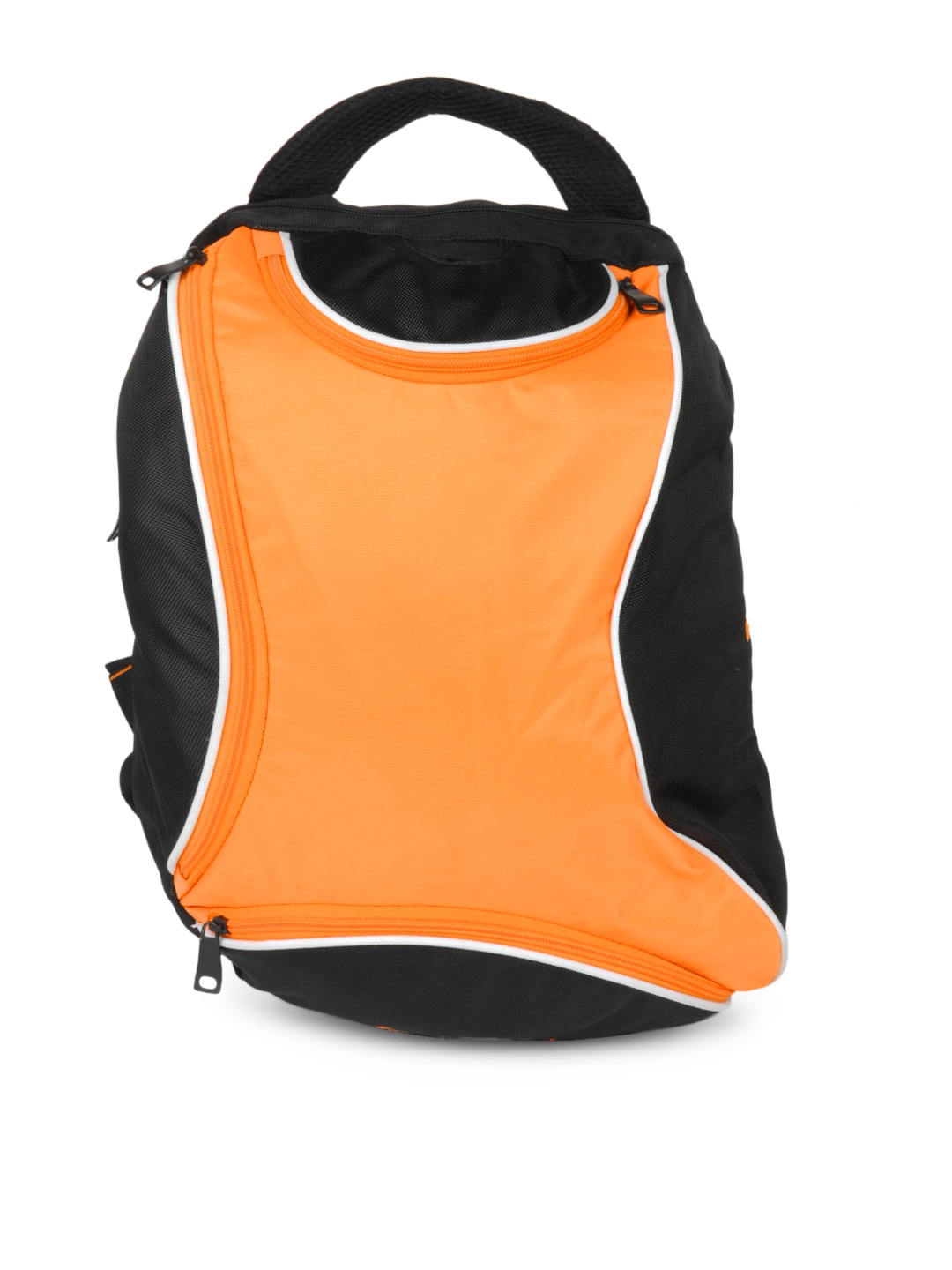 Fastrack Men Black & Orange Backpack