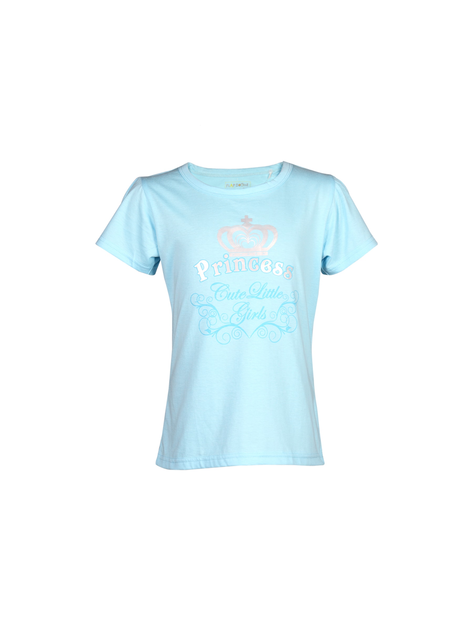 Doodle Girl's Princess Cute Little Light Blue Kidswear